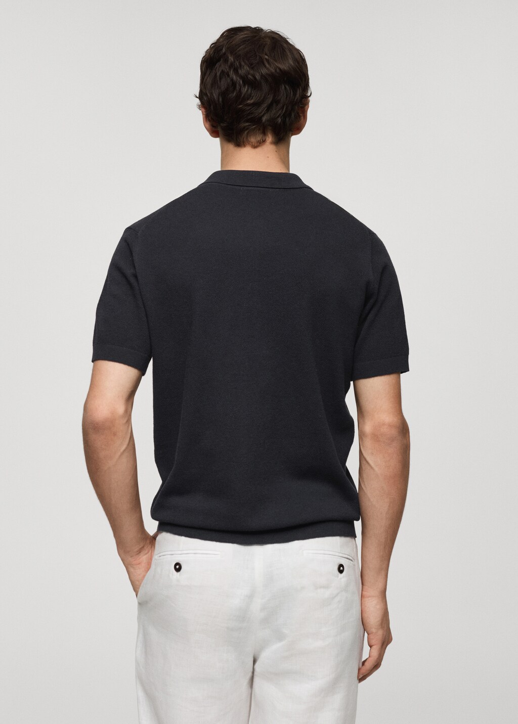 ☆YALE☆ HERITAGE DAN CABLE SHORTSLEEVE POLO KNIT BLACK YEM1 4361015102002-a-cornell.jpg