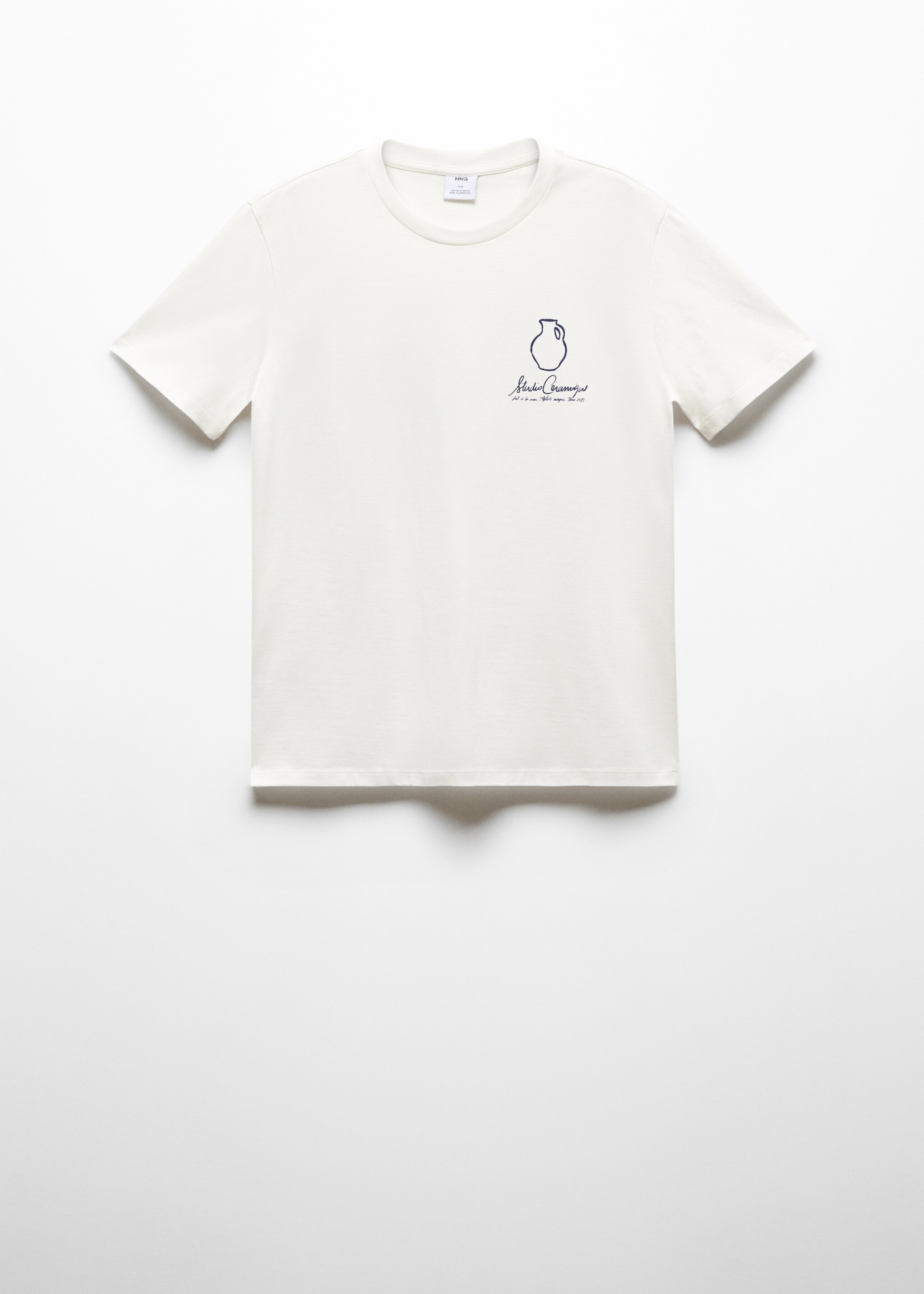 Camiseta 100% algodón detalle estampado - Artículo sin modelo