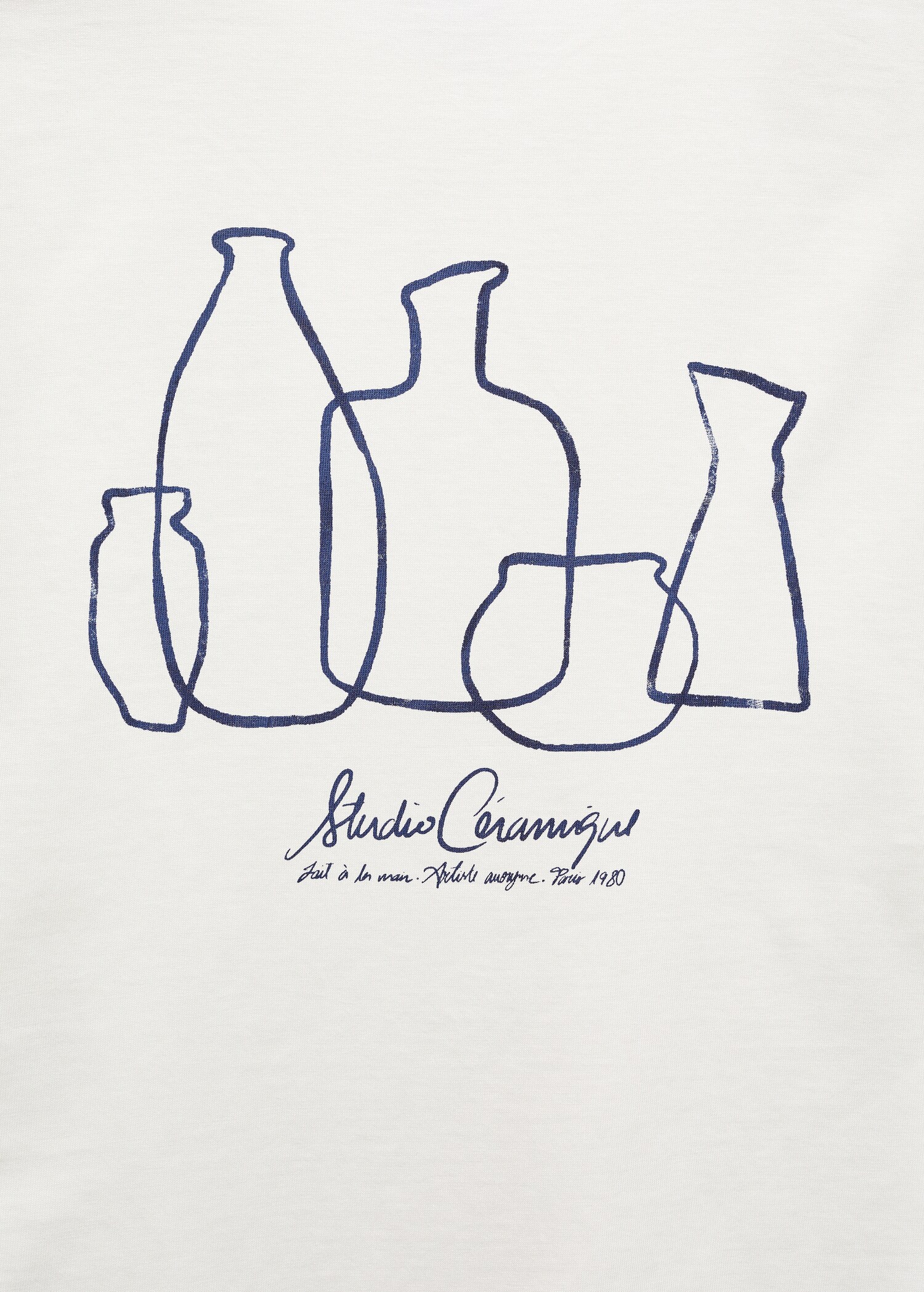 100% cotton t-shirt with printed detail - Details of the article 8