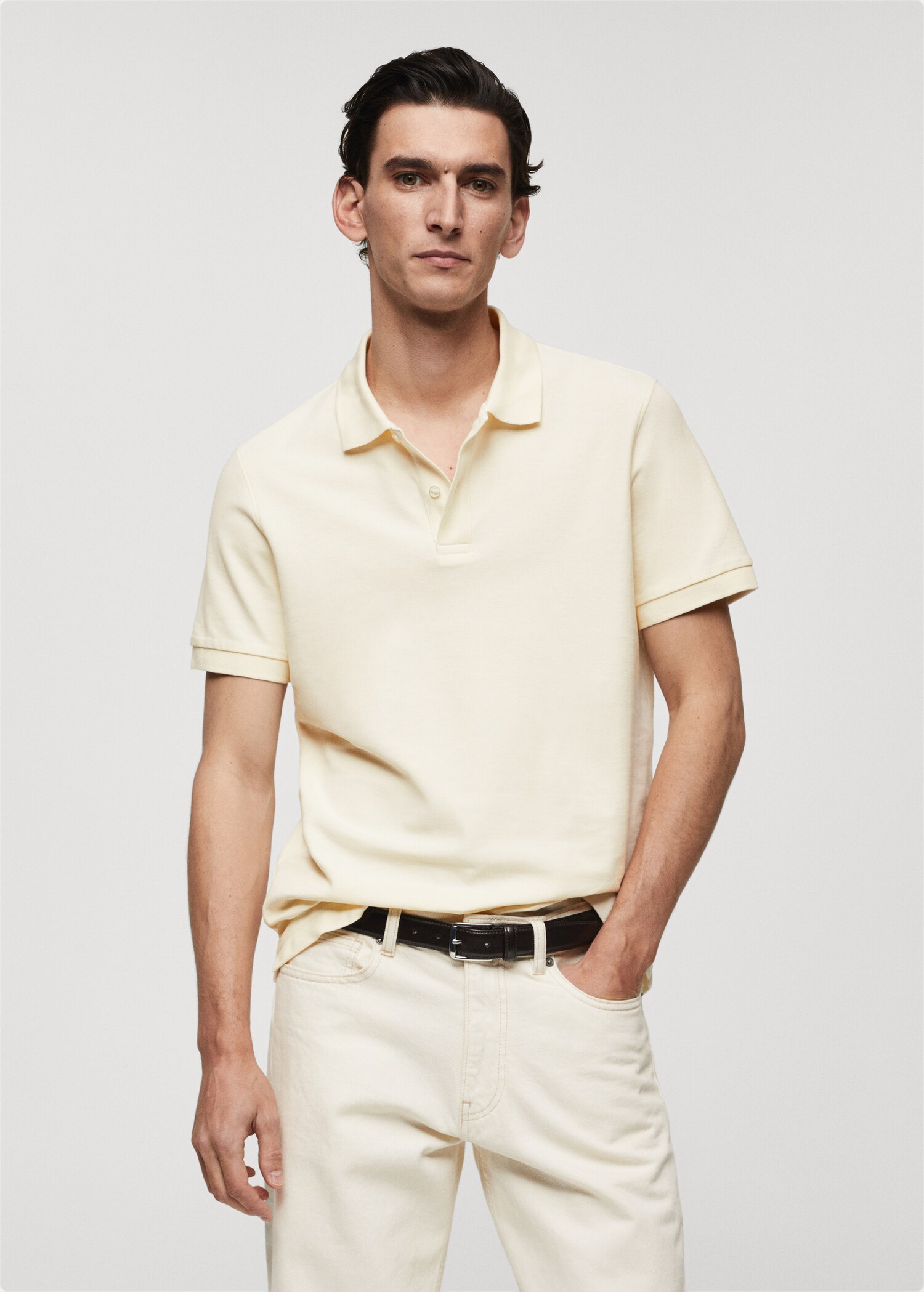 Polo 100 % piqué de coton - Plan moyen