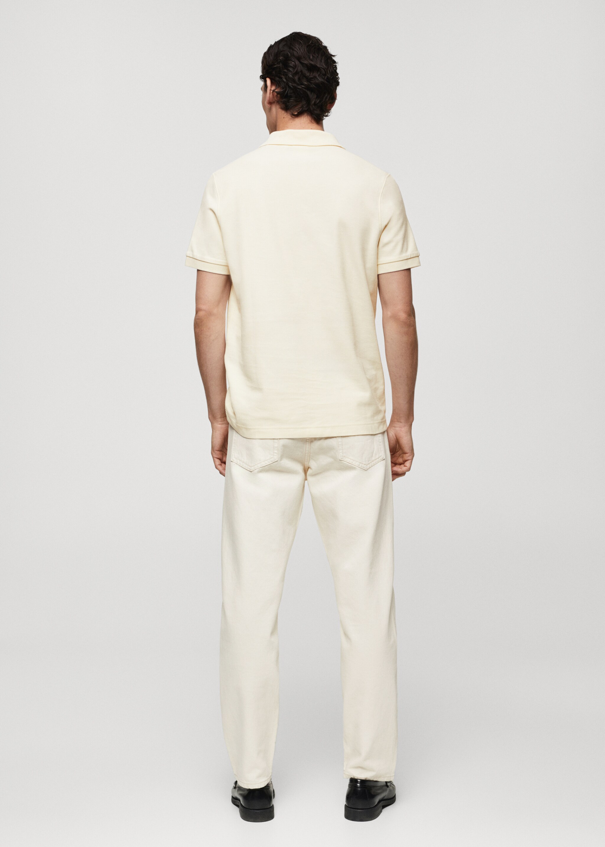 100% cotton pique polo shirt - Reverse of the article