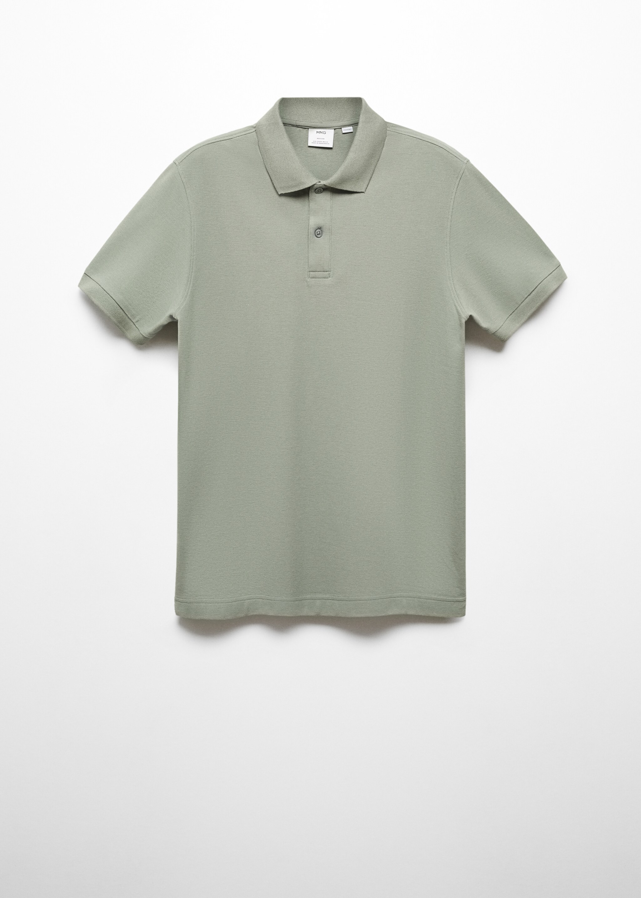 100% cotton pique polo shirt - Article without model