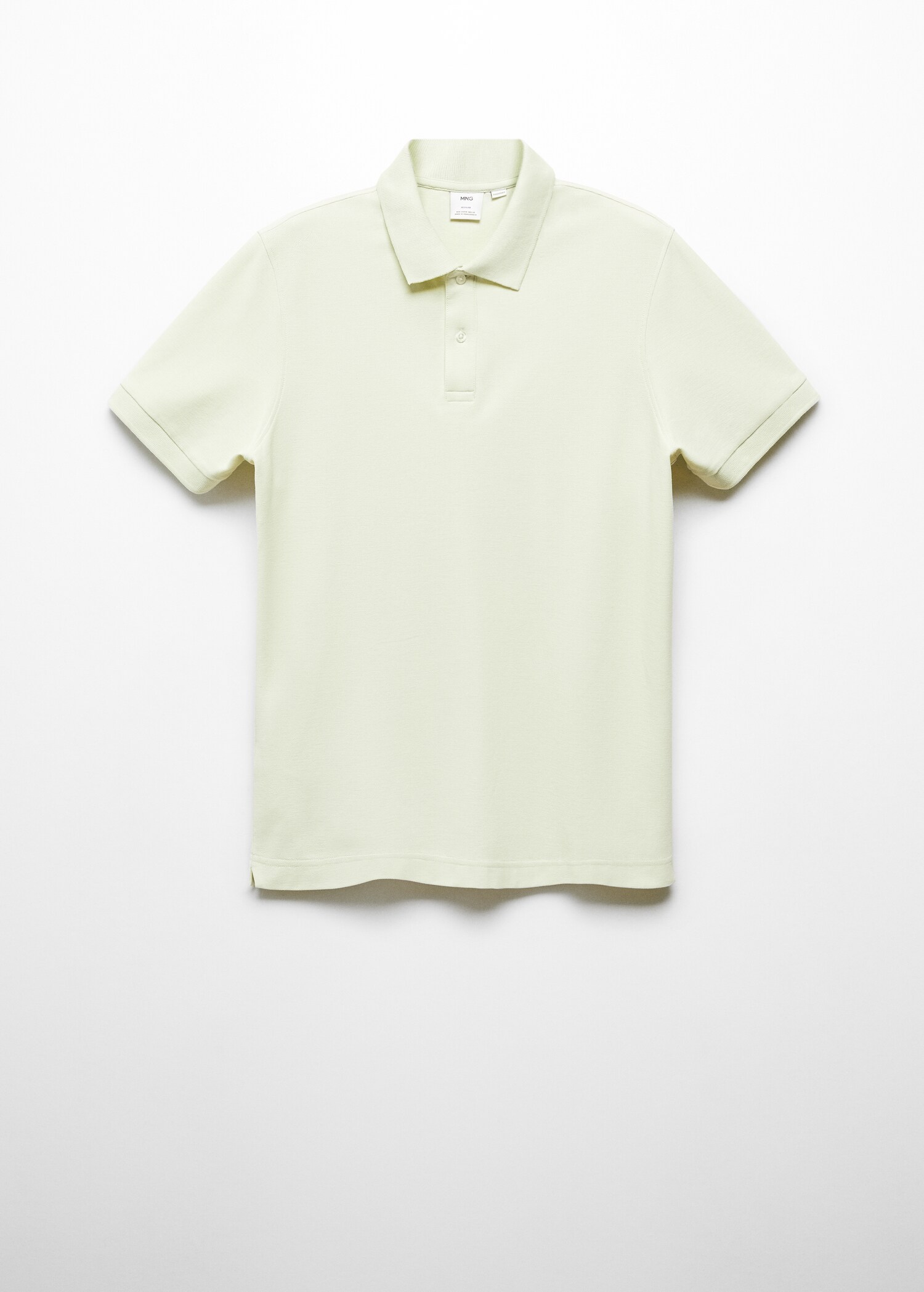 100% cotton pique polo shirt - Article without model
