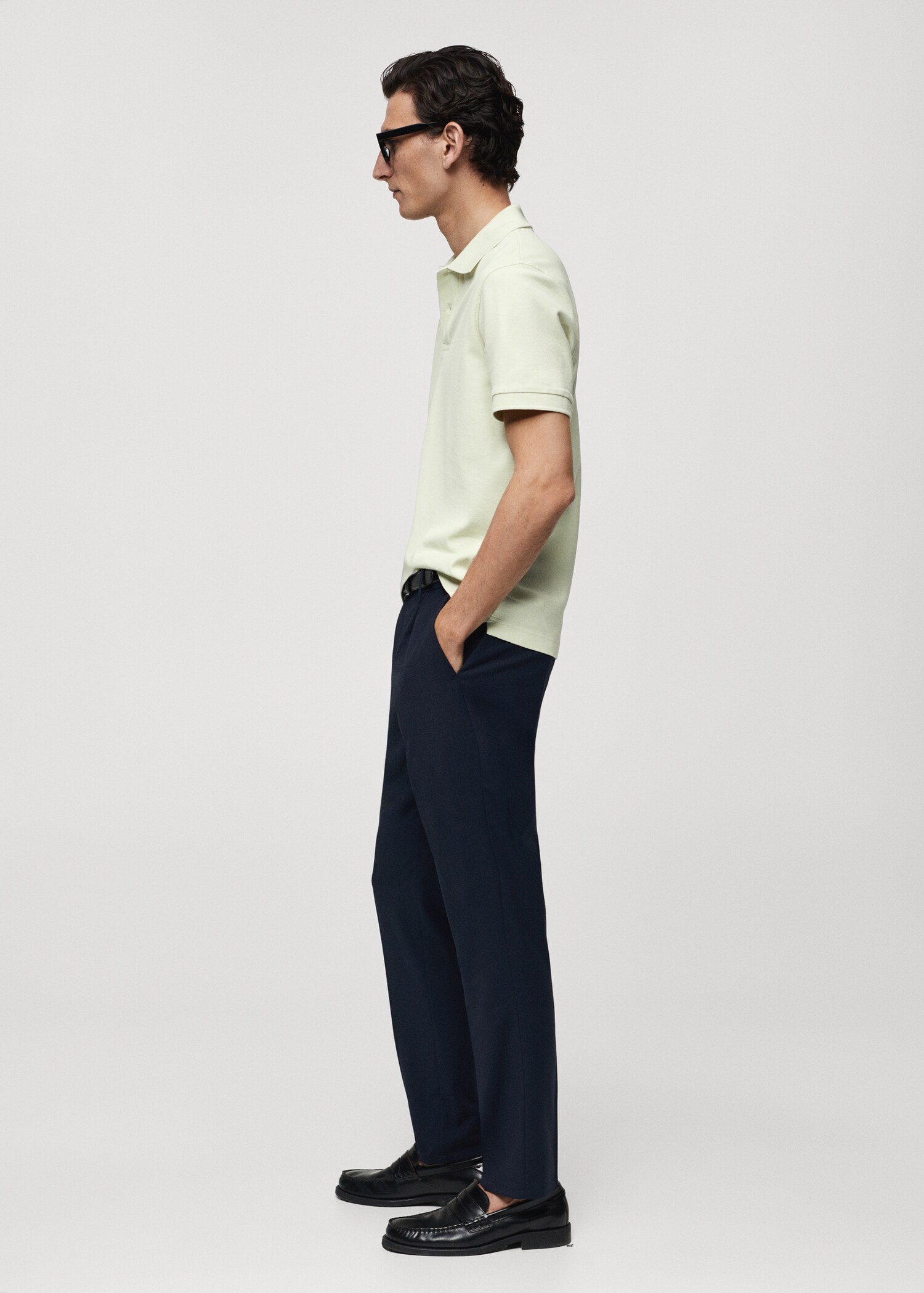 100% cotton pique polo shirt - Details of the article 2