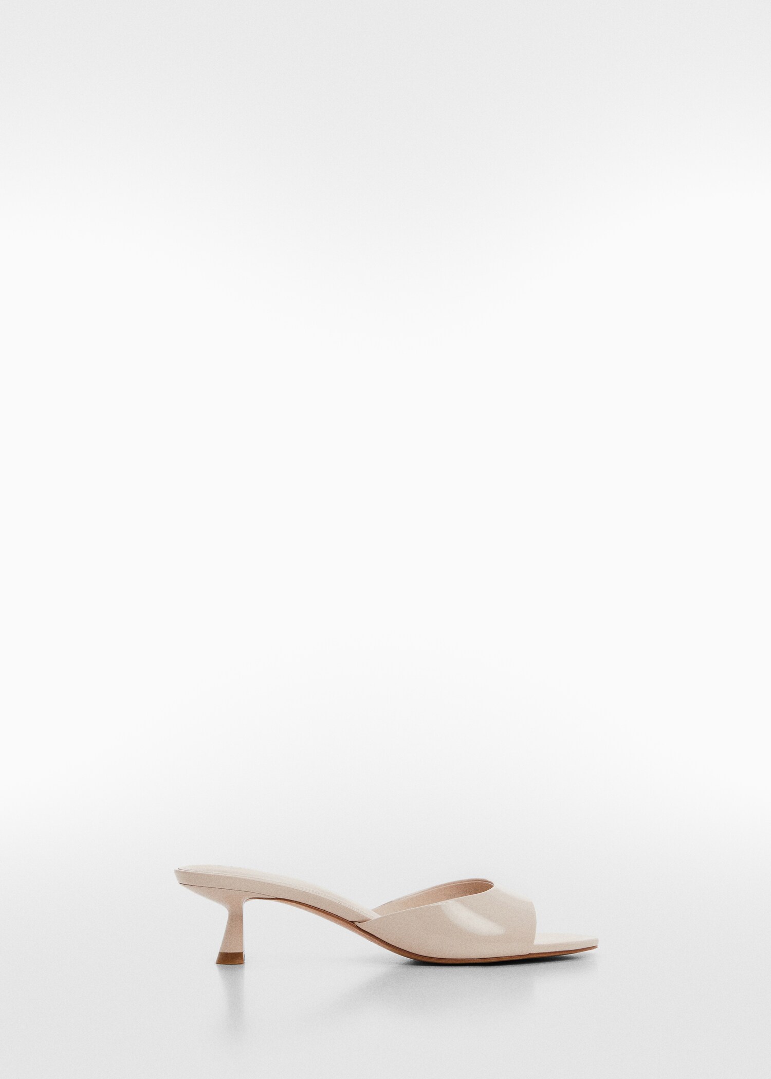 Patent leather effect heeled sandal - Article without model