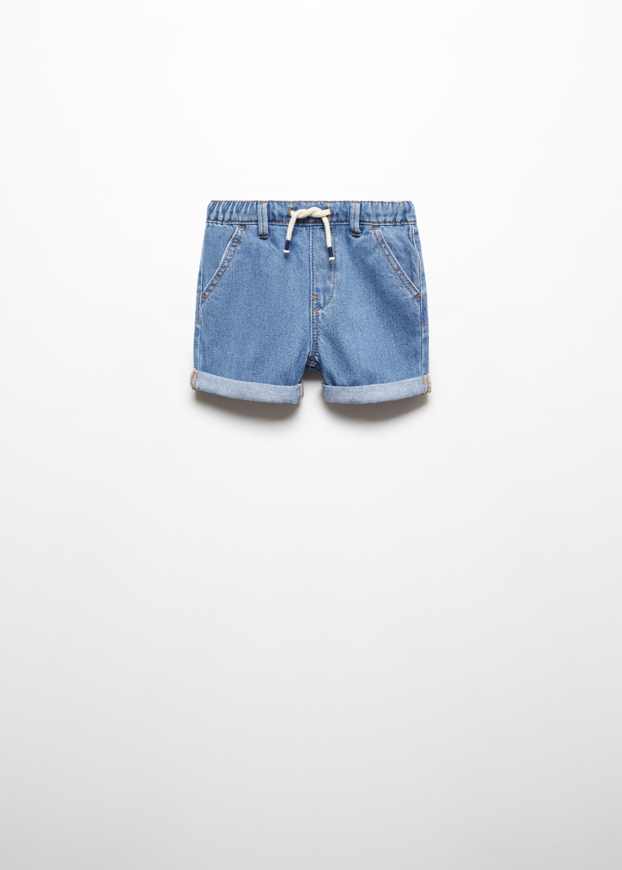 Bermudy denim s elastickým pasem - Zboží bez modelu