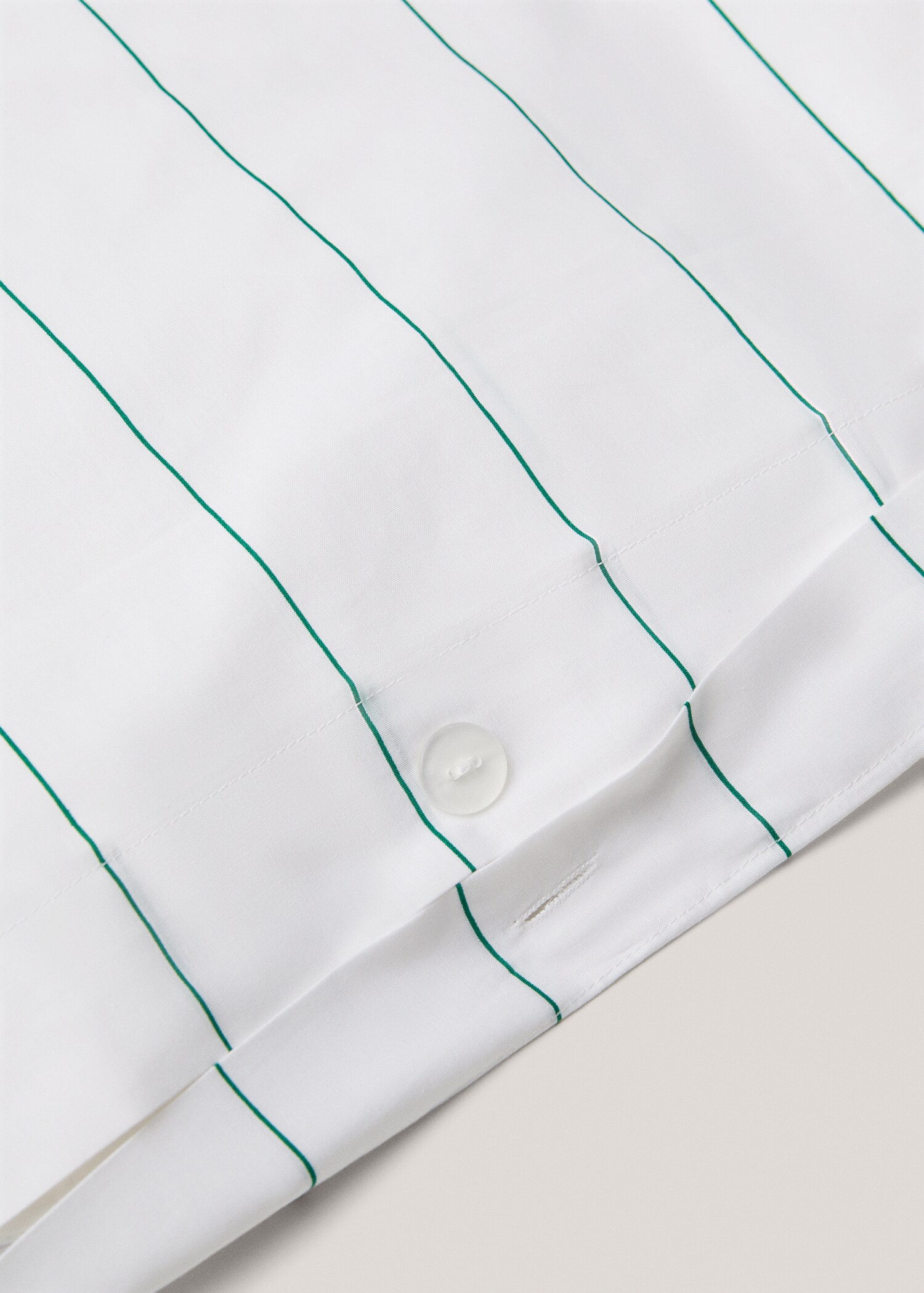 Baumwoll-Bettbezug mit Streifenmuster für 180 cm Bett - Detail des Artikels 1