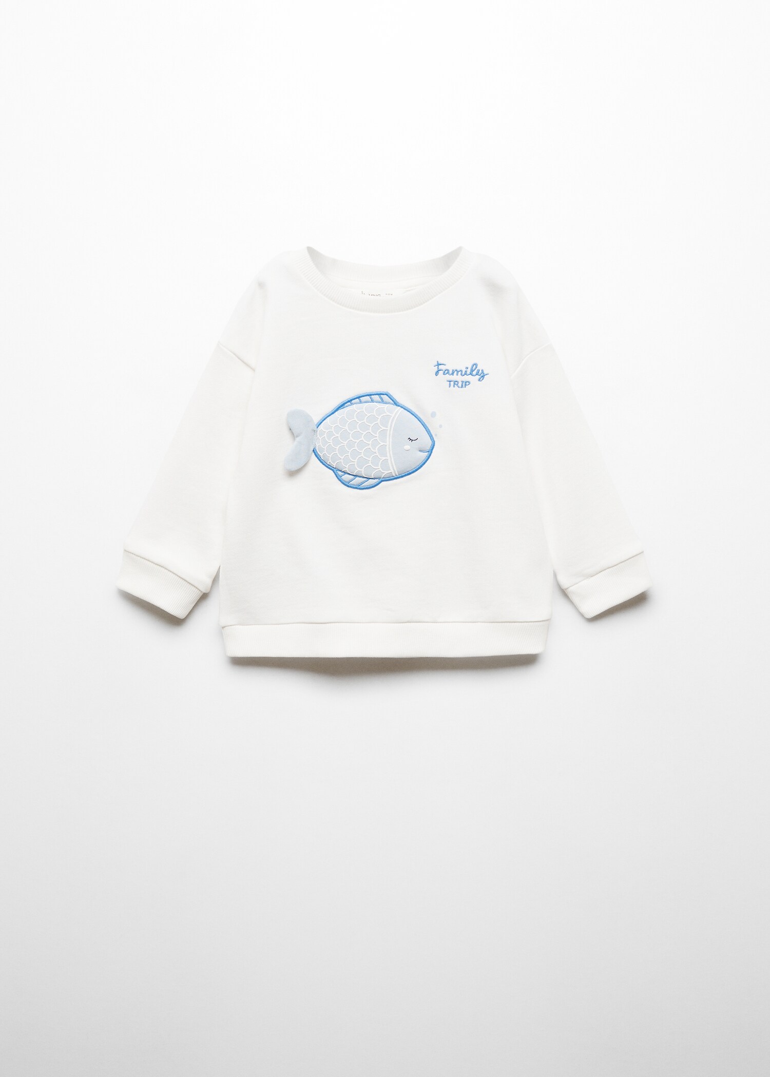 Besticktes Baumwoll-Sweatshirt - Artikel ohne Model