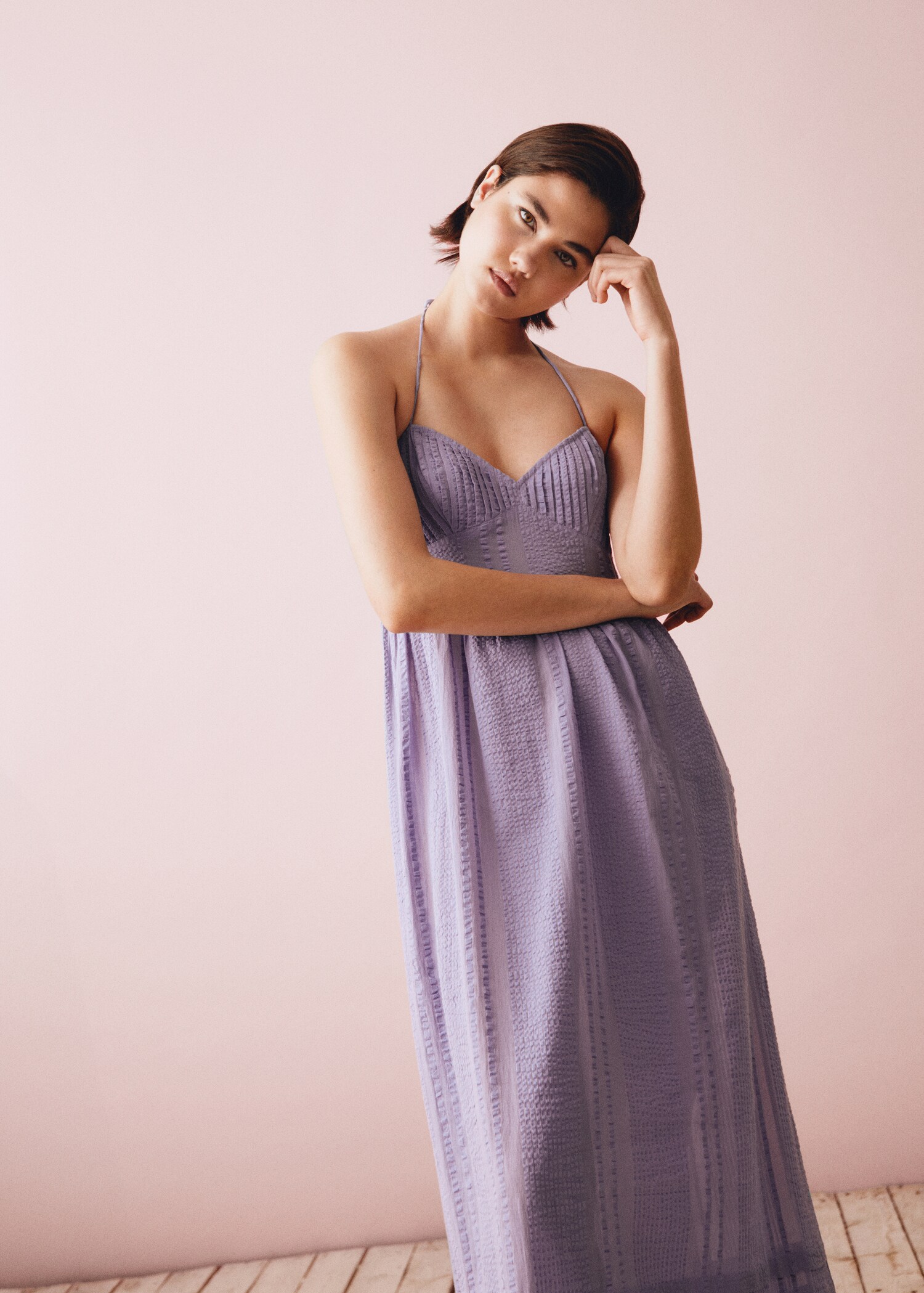 Texturiertes Maxi-Kleid - Detail des Artikels 5