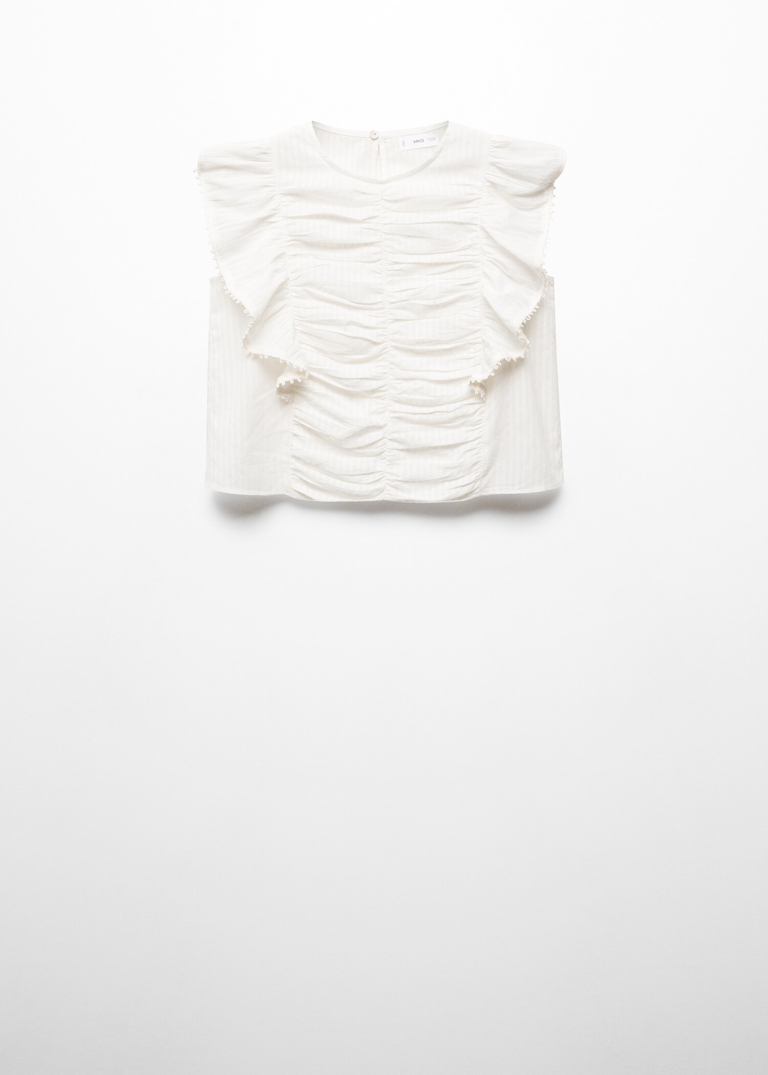Blusa fruncida volantes - Artículo sin modelo