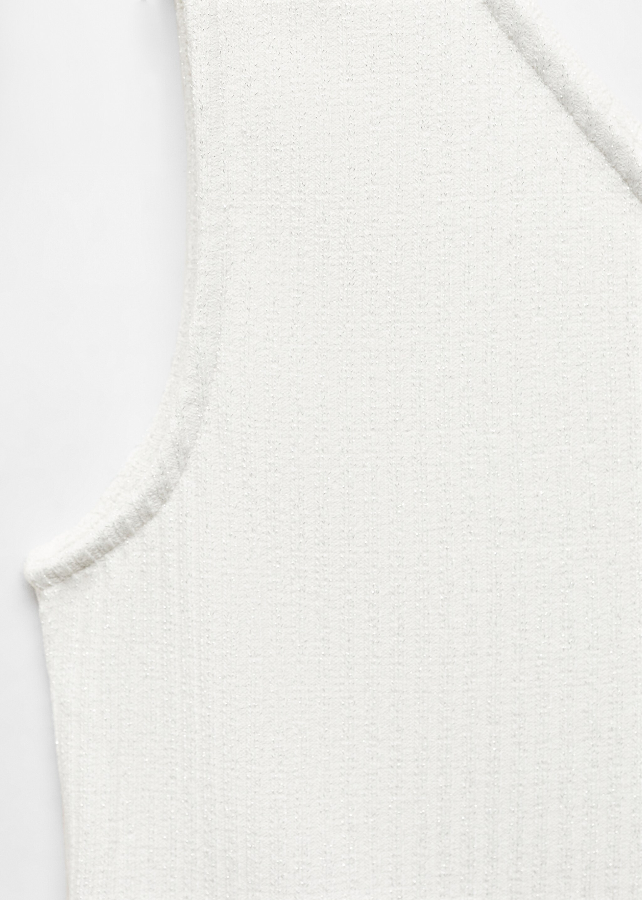 Lurex ribbed top - Details of the article 8, Off White. Ref: 67076010-00.