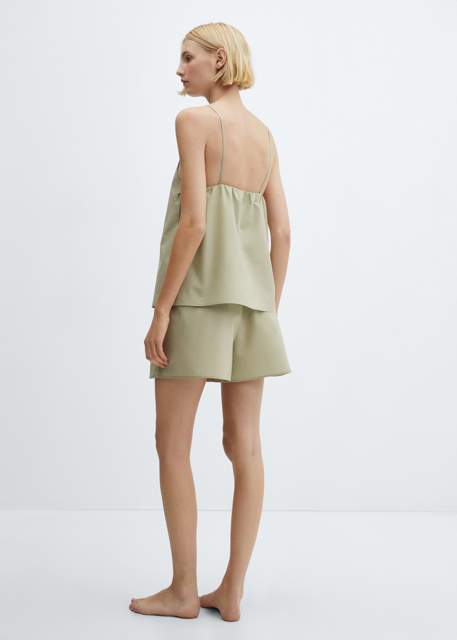 Cotton pyjama top - Reverse of the article