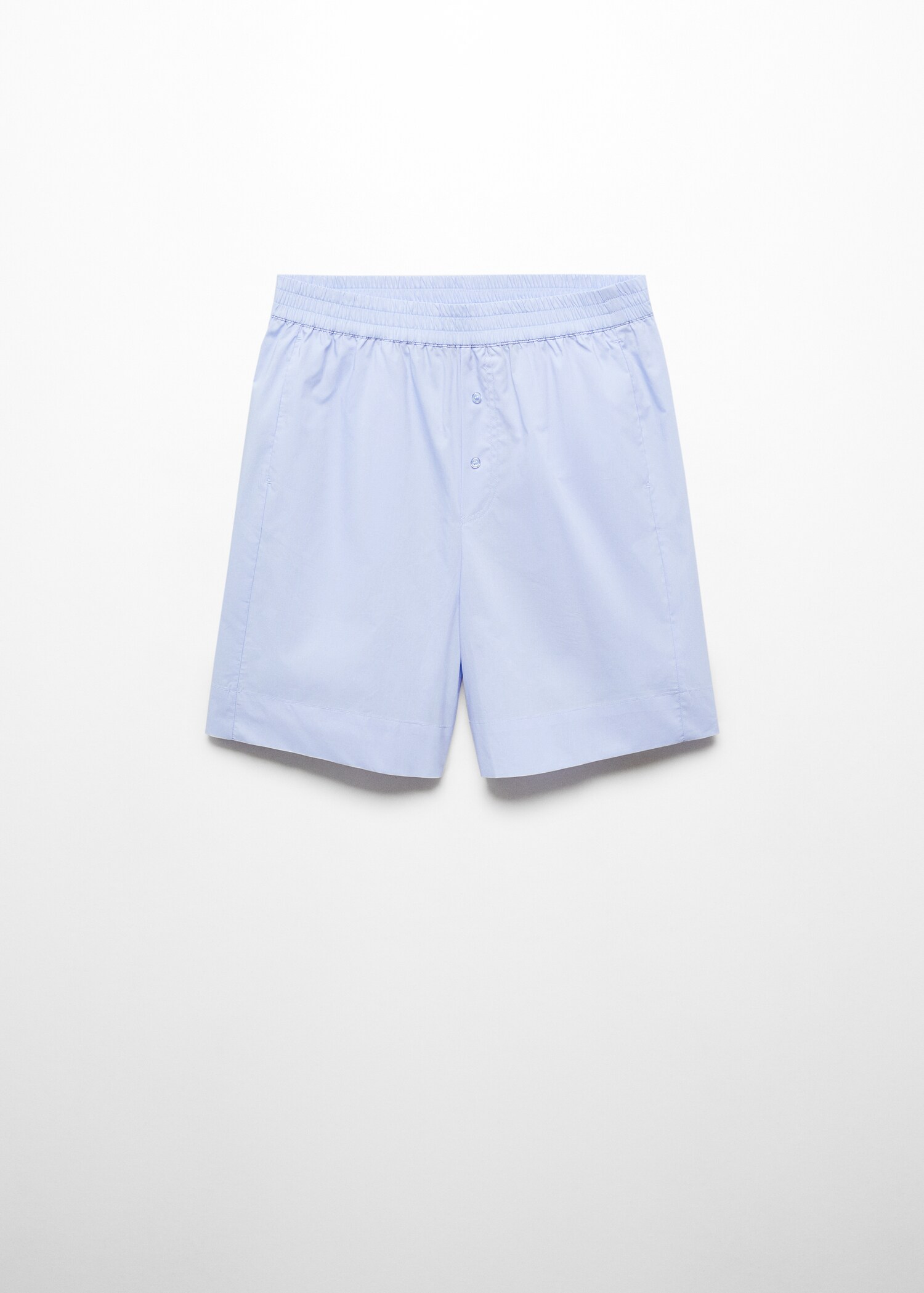 Cotton pyjama shorts with elastic waist - Article without model