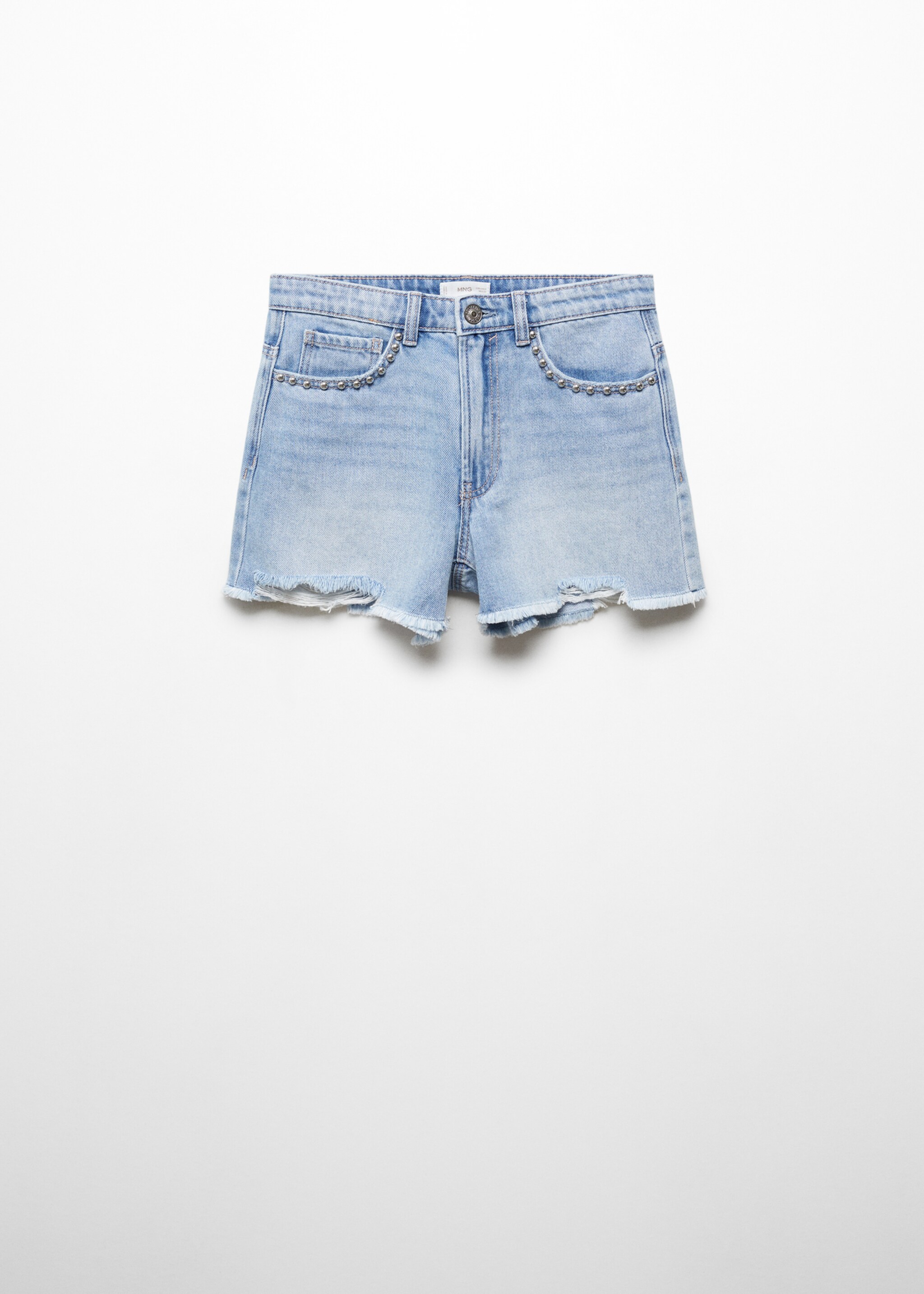 Short vaquero rotos decorativos - Artículo sin modelo, Azul claro. Ref: 67076049-00.