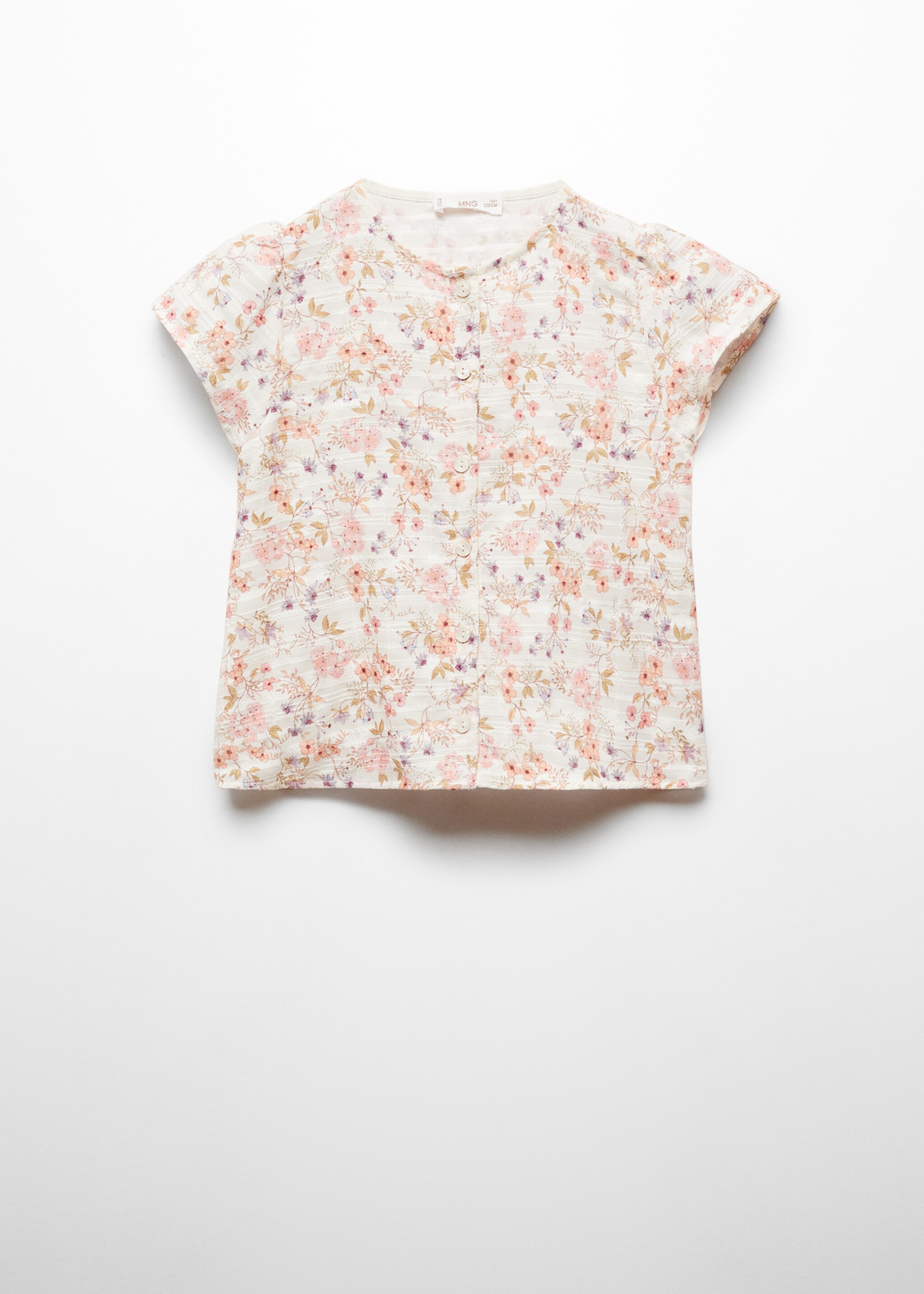 Buttoned floral blouse - Article without model