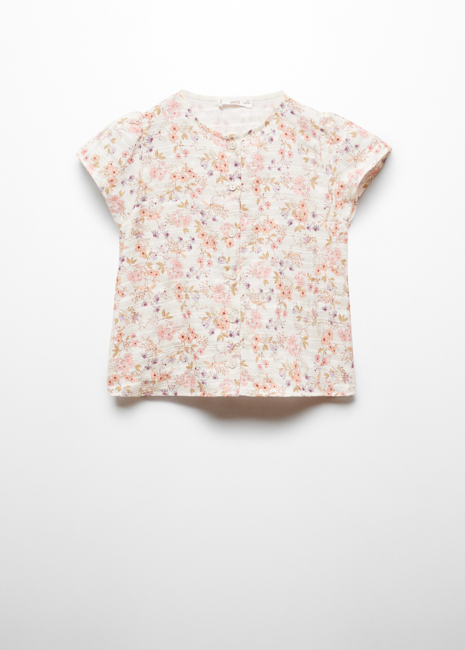 Buttoned floral blouse - Article without model