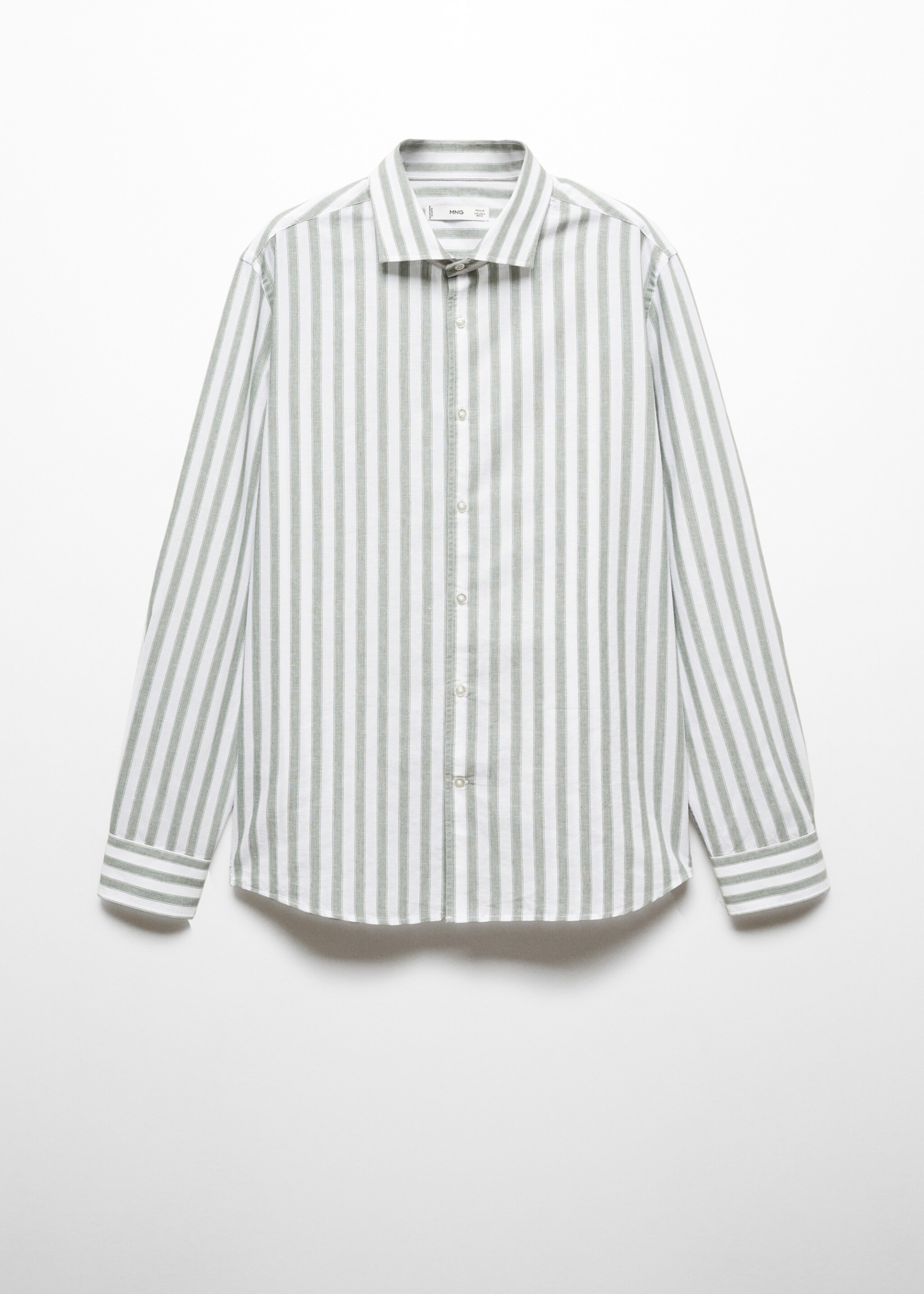 Linen Tencel-blend striped shirt - Article without model
