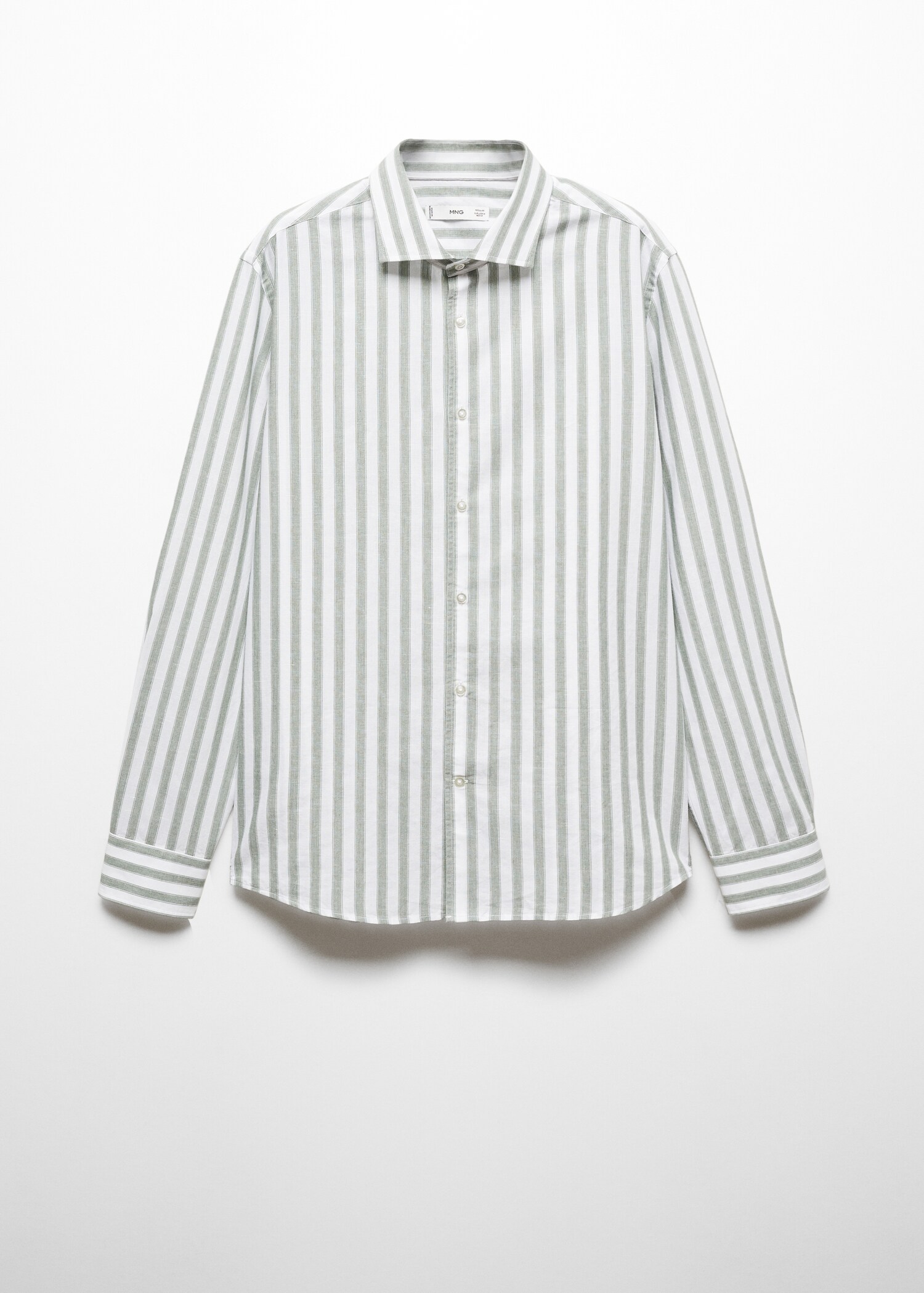 Linen Tencel-blend striped shirt - Article without model