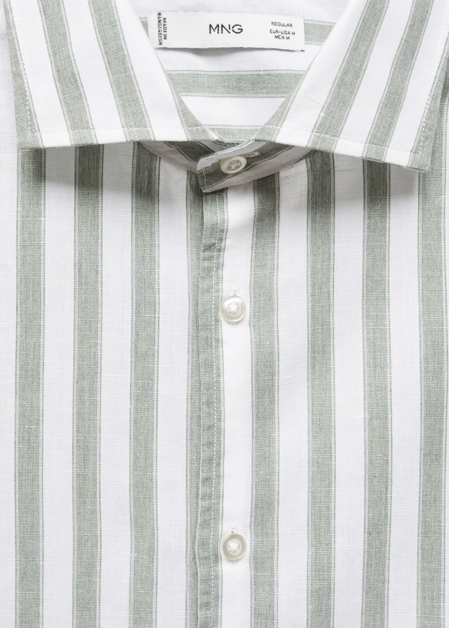 Linen Tencel-blend striped shirt - Details of the article 8