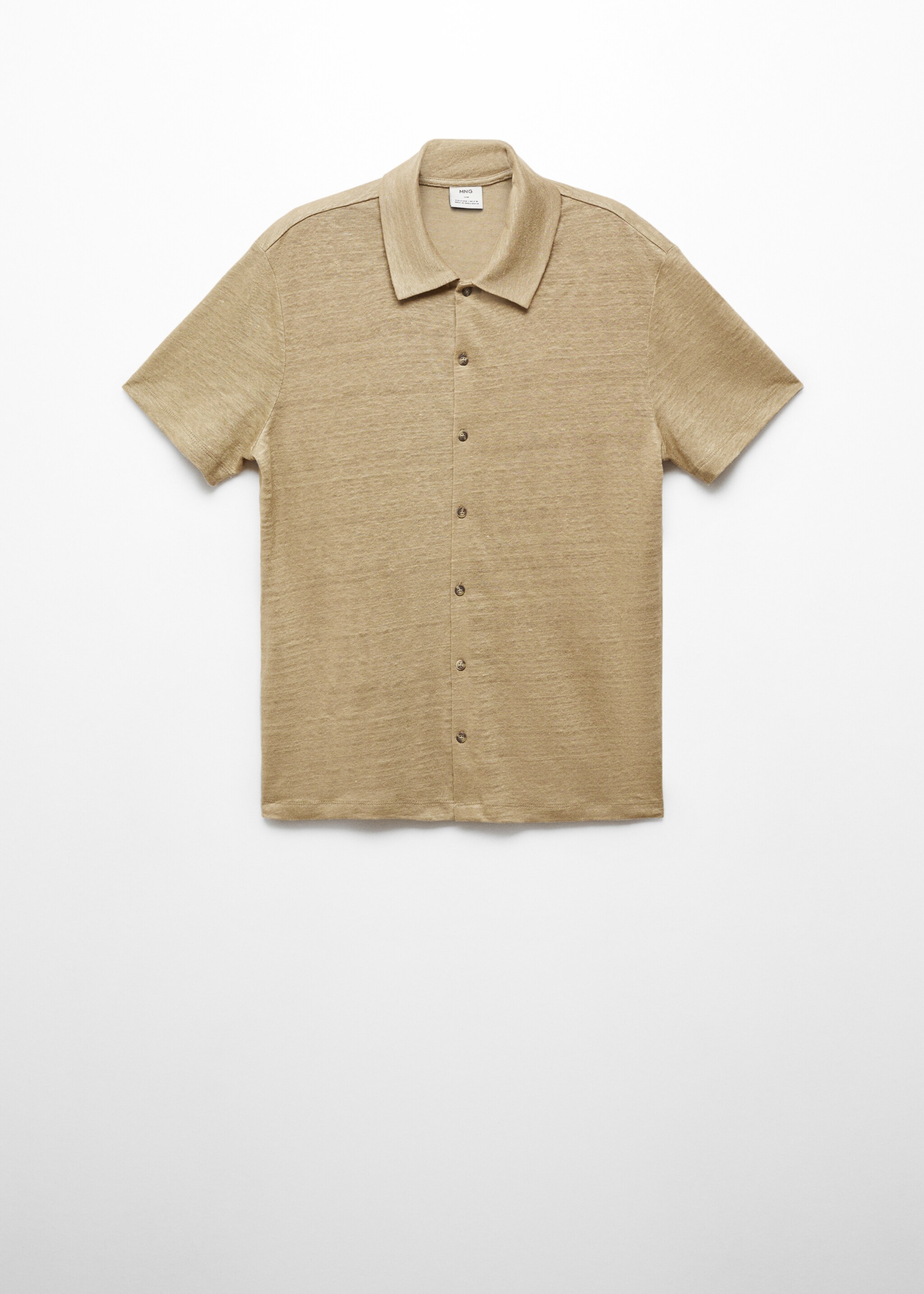 Polo 100% lino abbottonata - Articolo senza modello