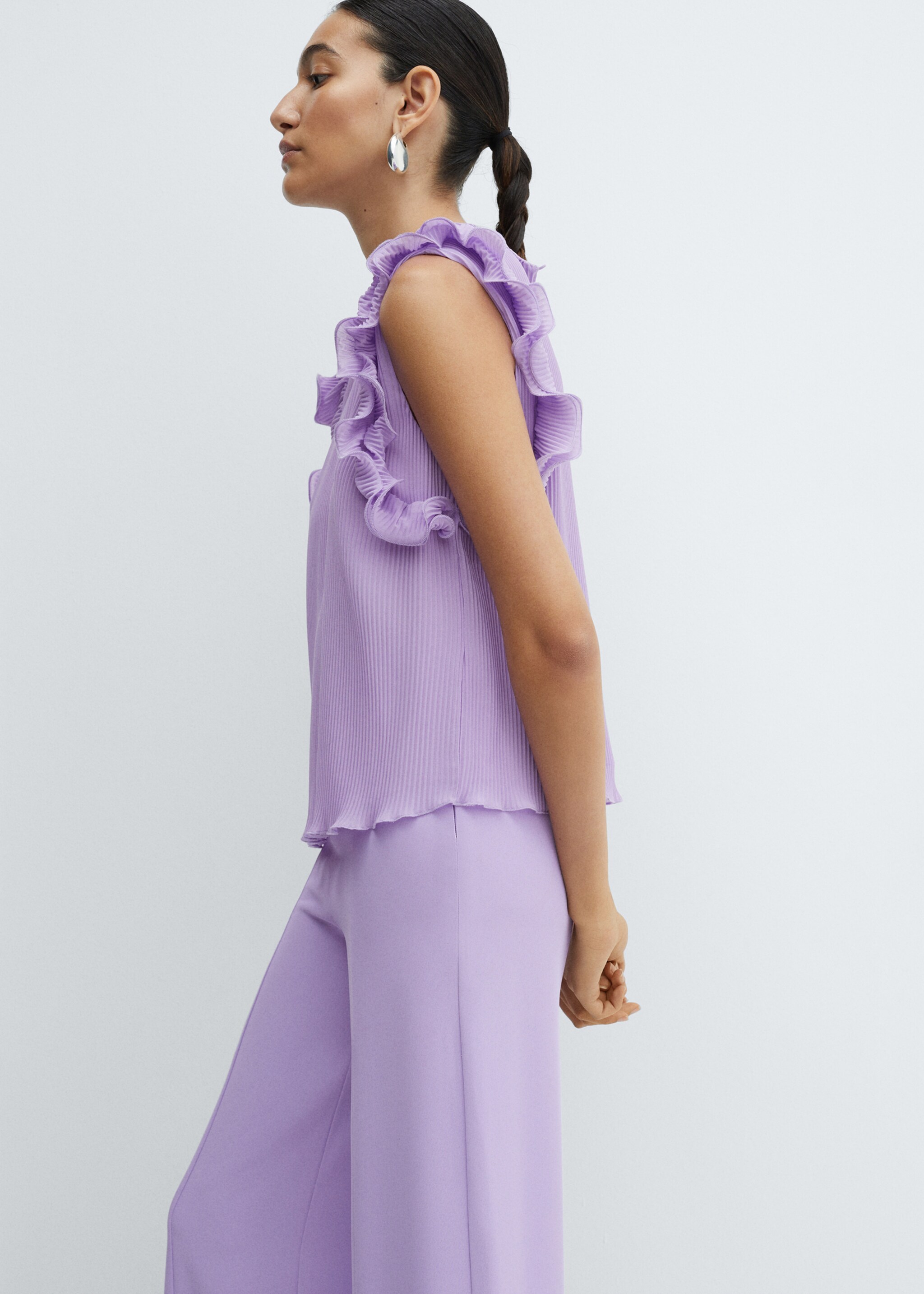 Ruffle pleated top - Medium plane