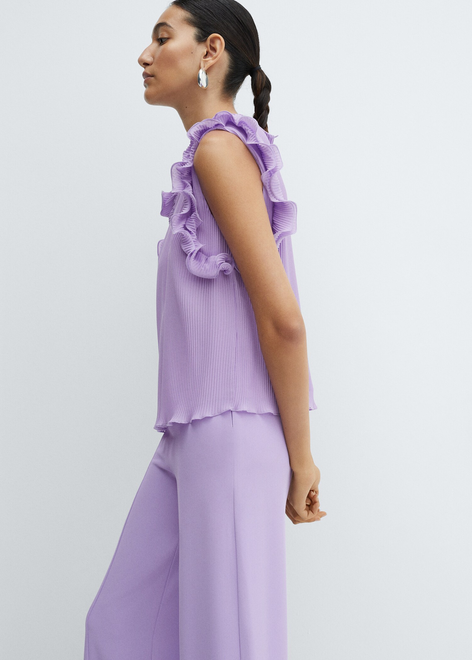 Ruffle pleated top - Medium plane