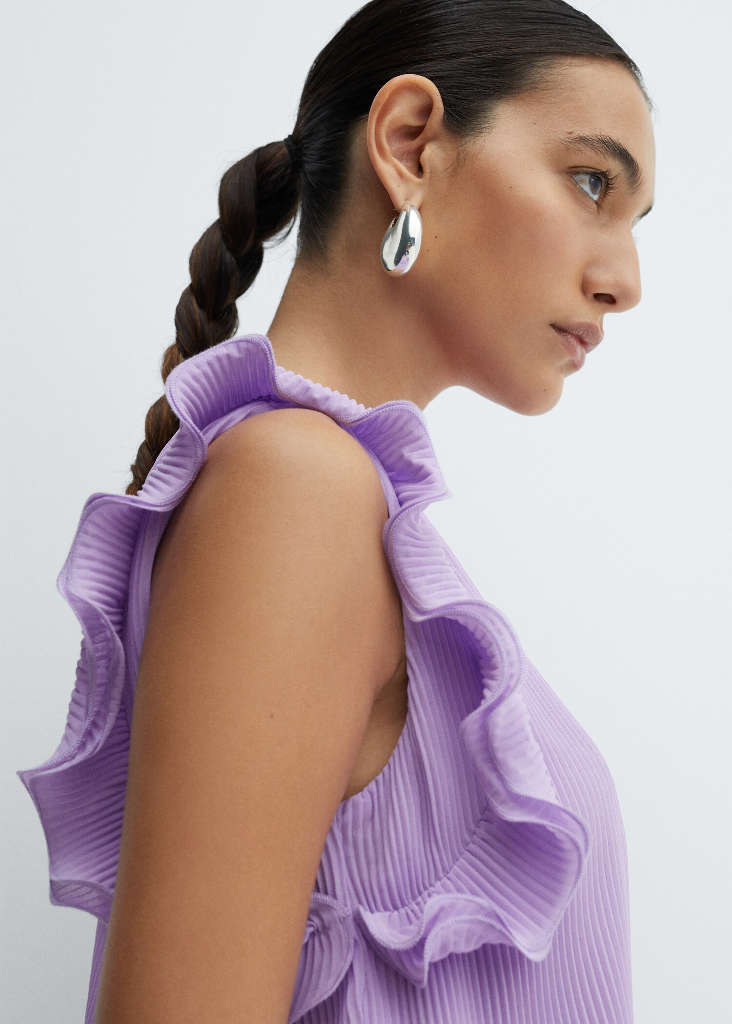 Ruffle pleated top - Details of the article 1