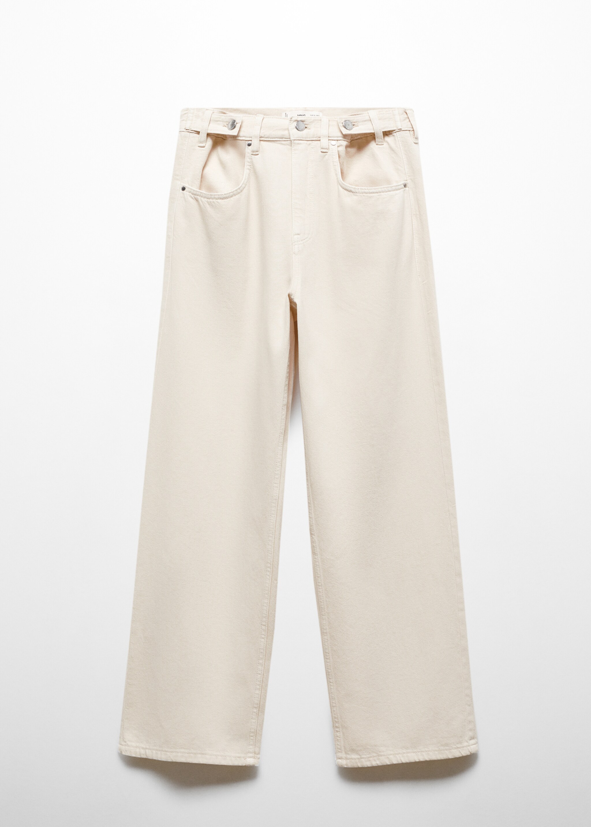 Wideleg jeans with multi-position buttons - Article without model
