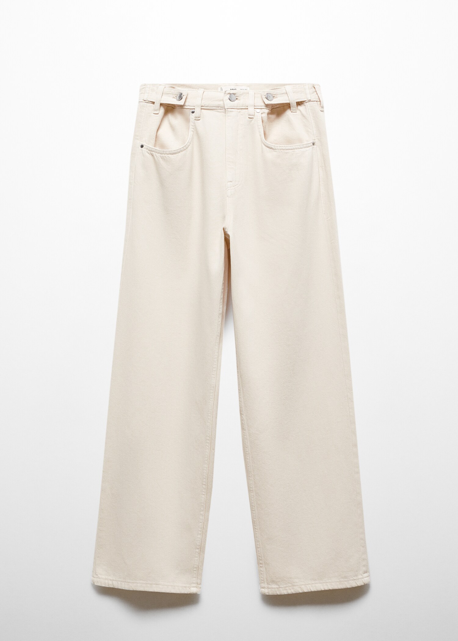 Wideleg-Jeans mit Multipositionsknöpfen - Artikel ohne Model