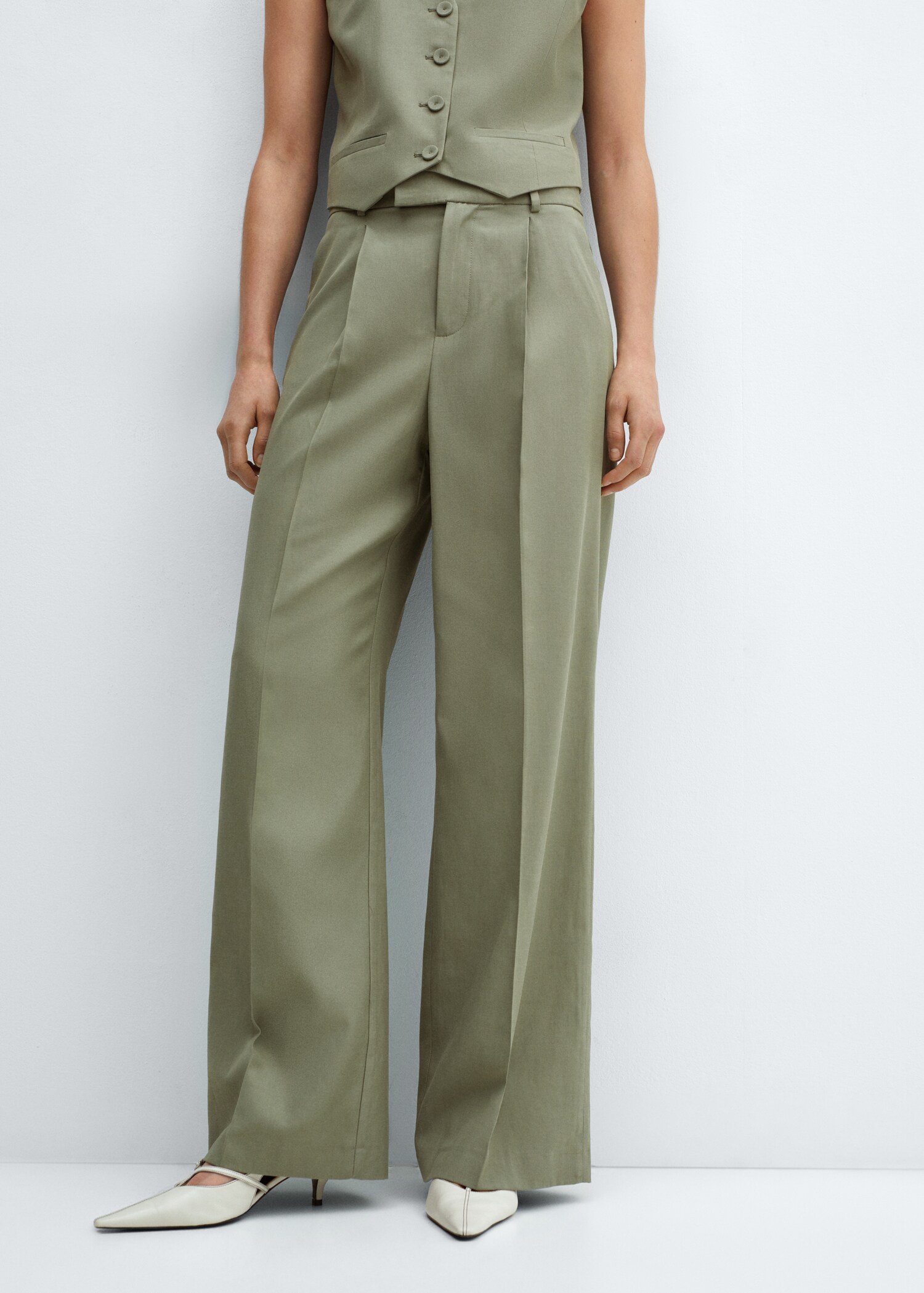 Pleated suit trousers - Medium plane