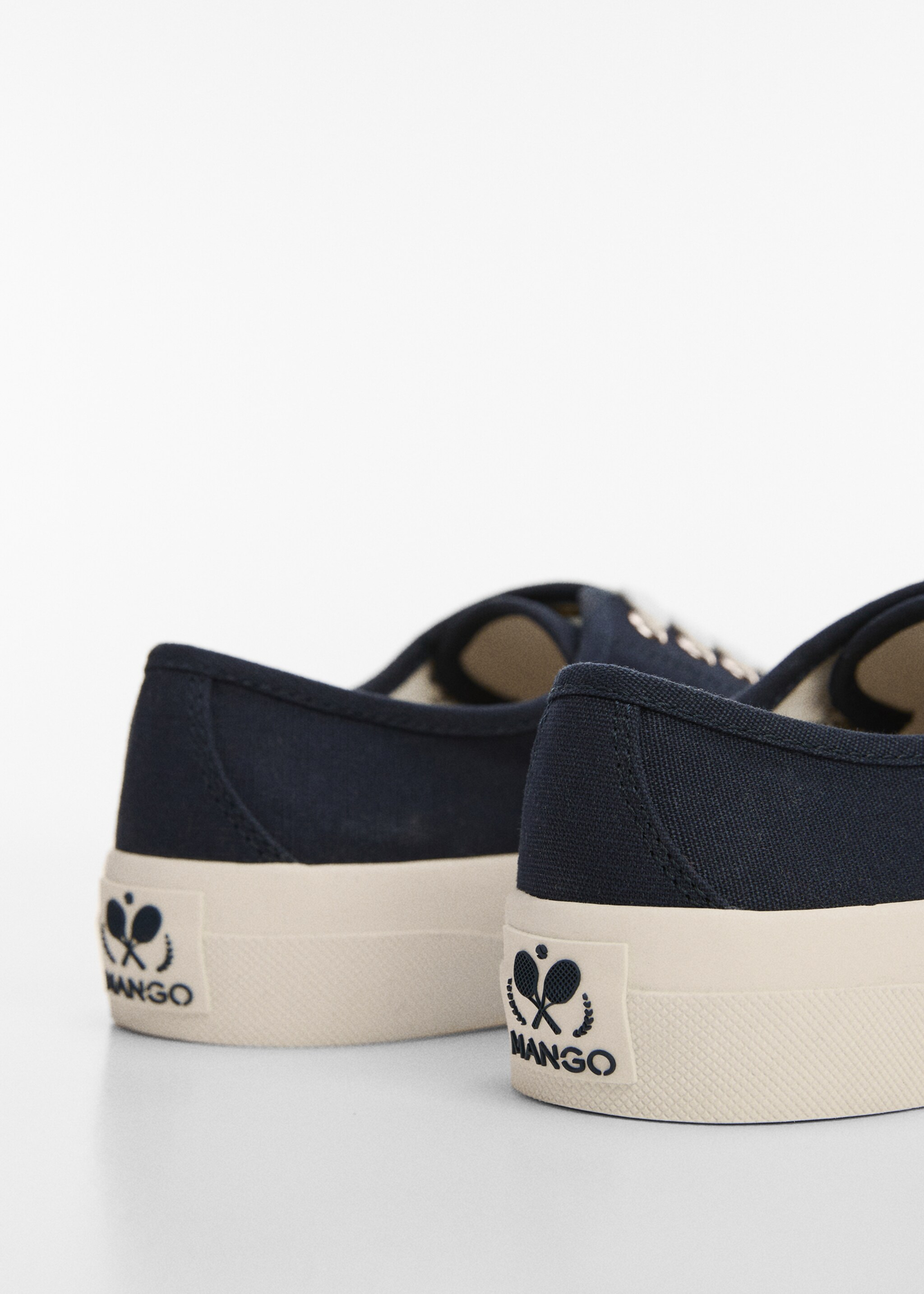 Deportivas canvas cordones - Detalle del artículo 1, Azul marino oscuro. Ref: 67076342-00.