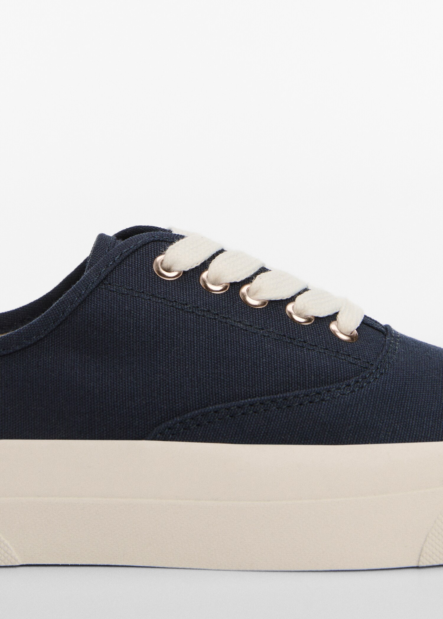 Canvas laced sneakers - Details of the article 2