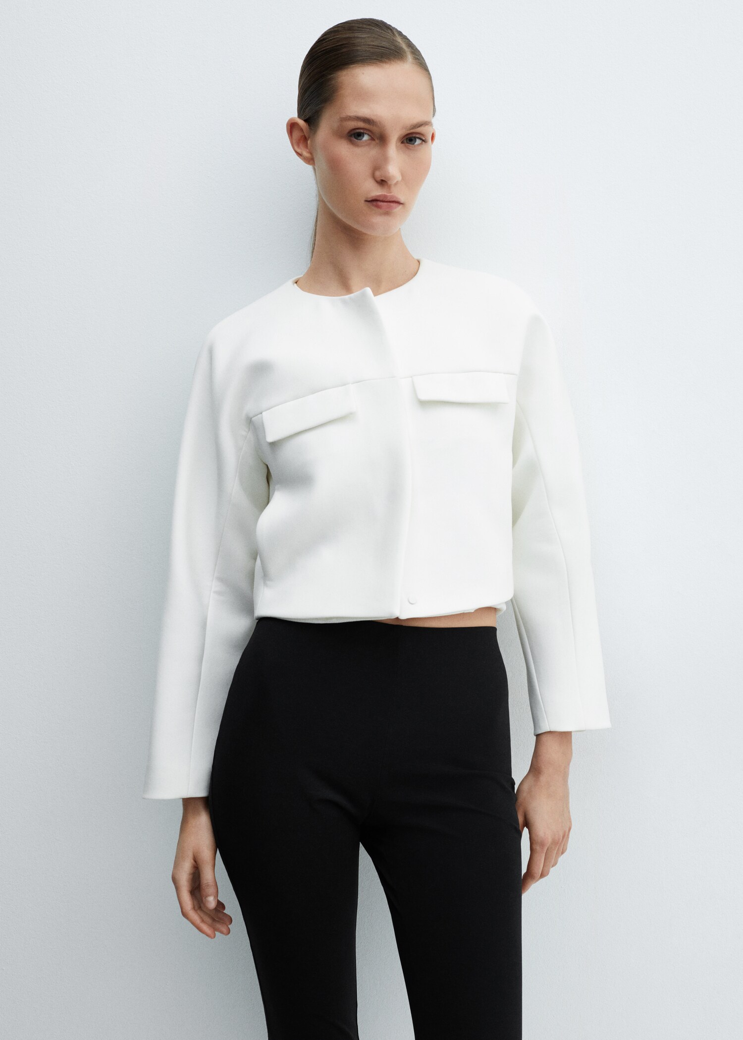 Jacket with lapel detail - Medium plane