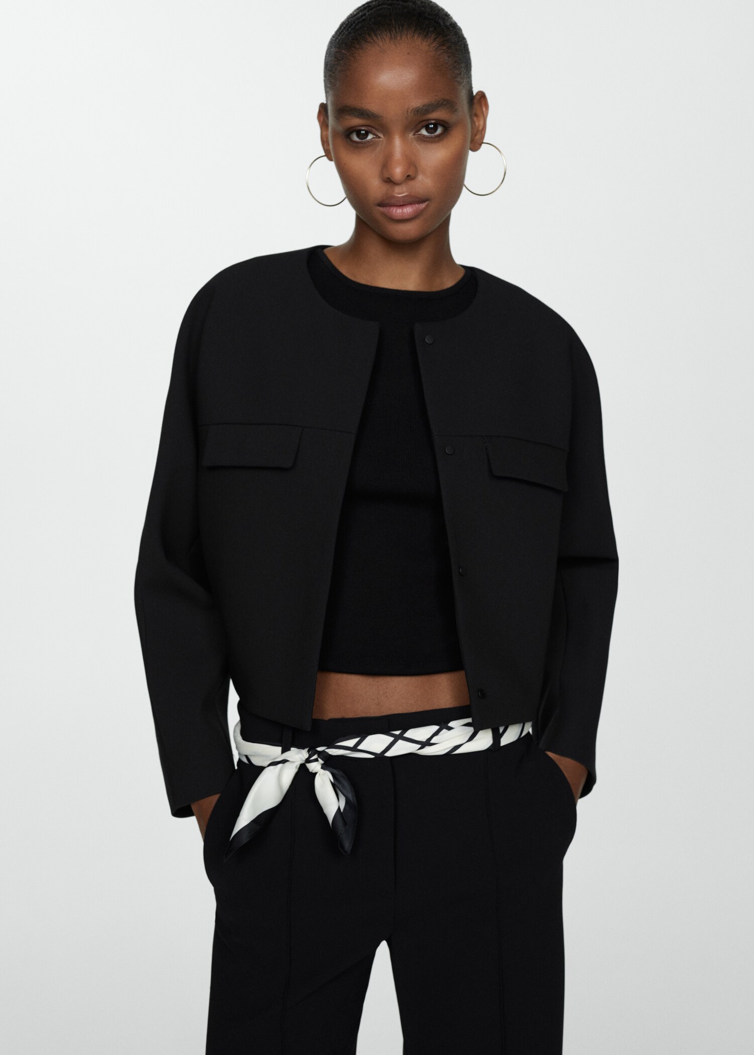 Jacket with lapel detail - Medium plane