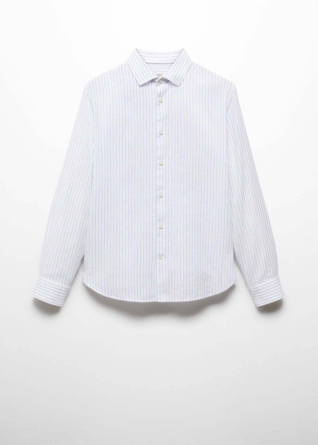 OVY Cotton Linen Stripe Relax Shirts 白 Cotton Linen Stripe Collar