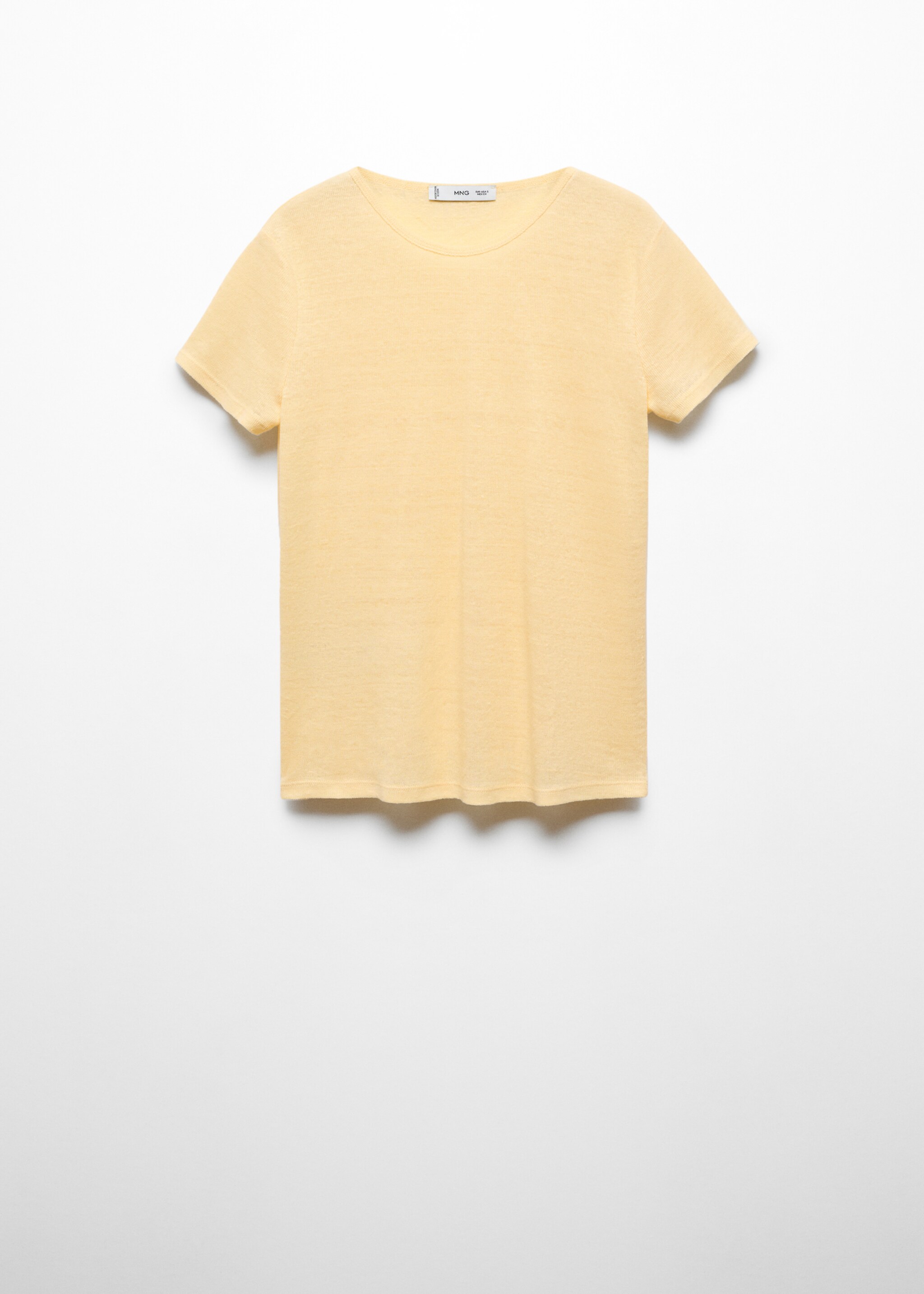 Short-sleeved linen t-shirt - Article without model