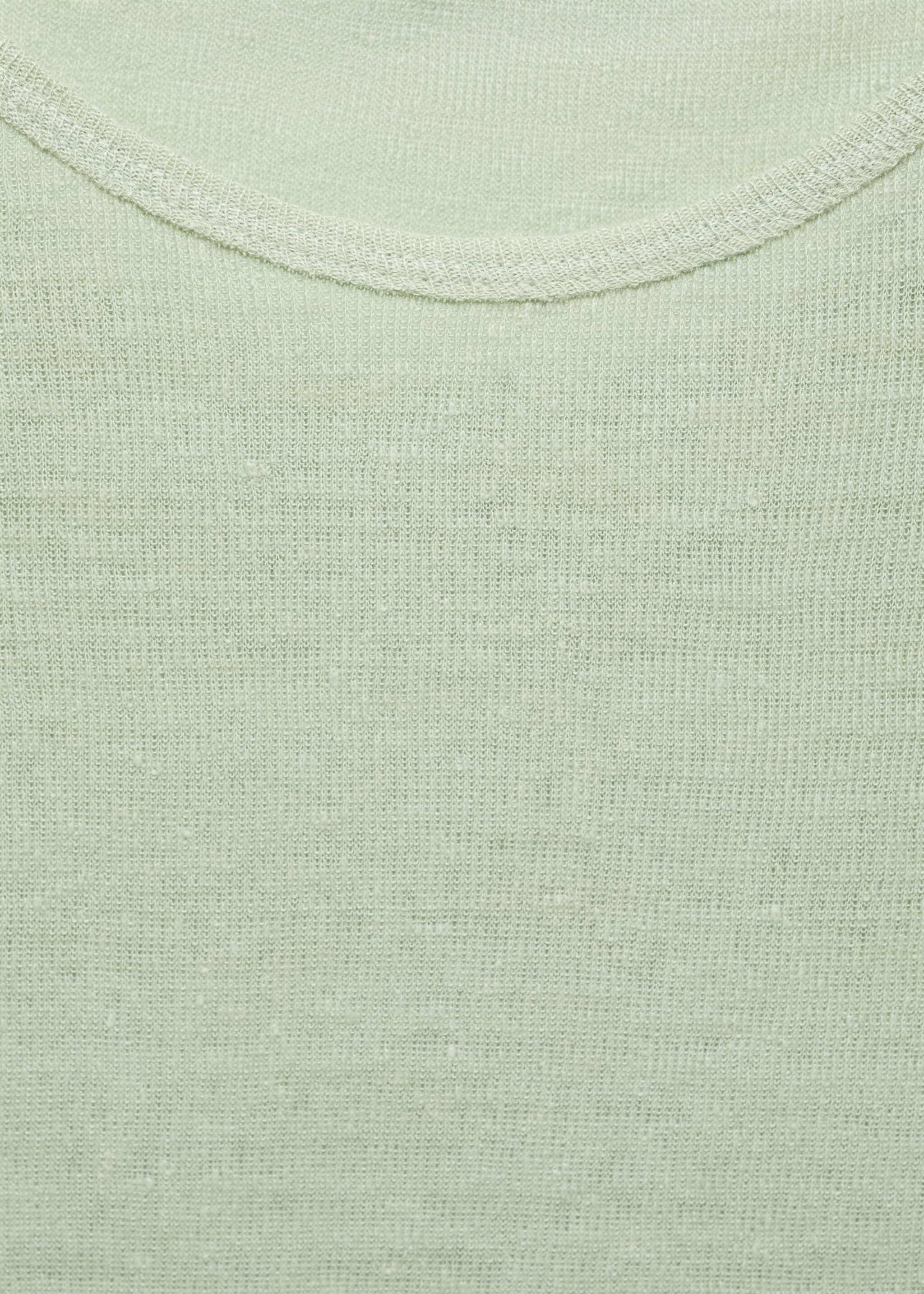 Short-sleeved linen t-shirt - Details of the article 8