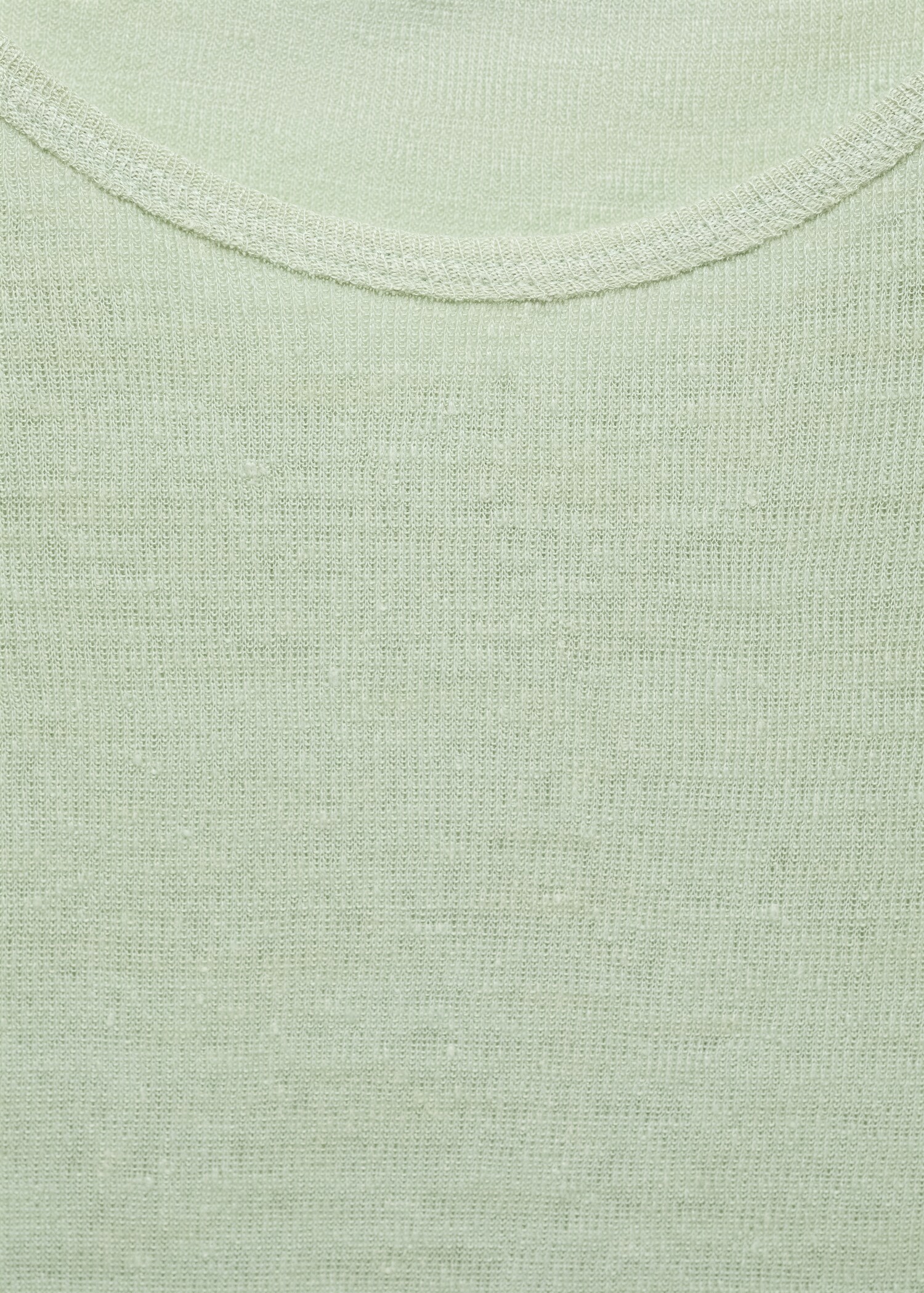 Kurzärmliges Leinen-T-Shirt - Detail des Artikels 8