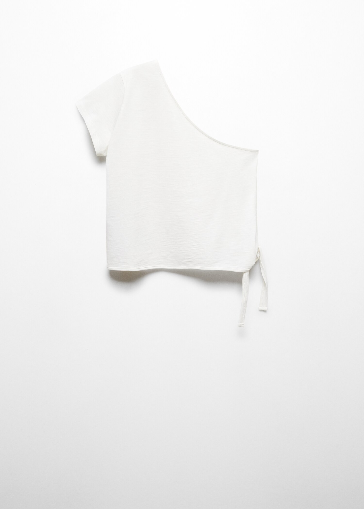 Asymmetrical t-shirt with bow - Article without model