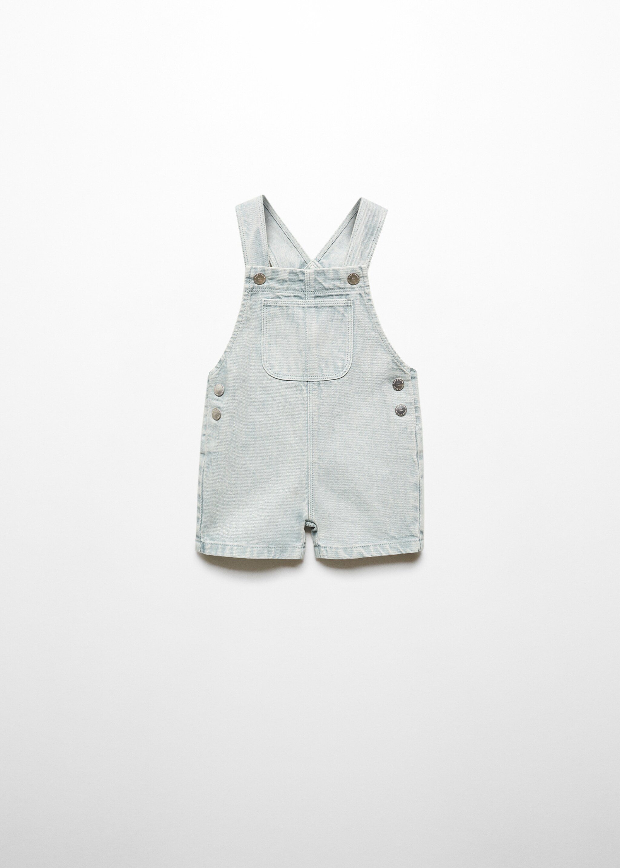 Denim jumpsuit short - Article without model, Pastel Green. Ref: 67076732-00.