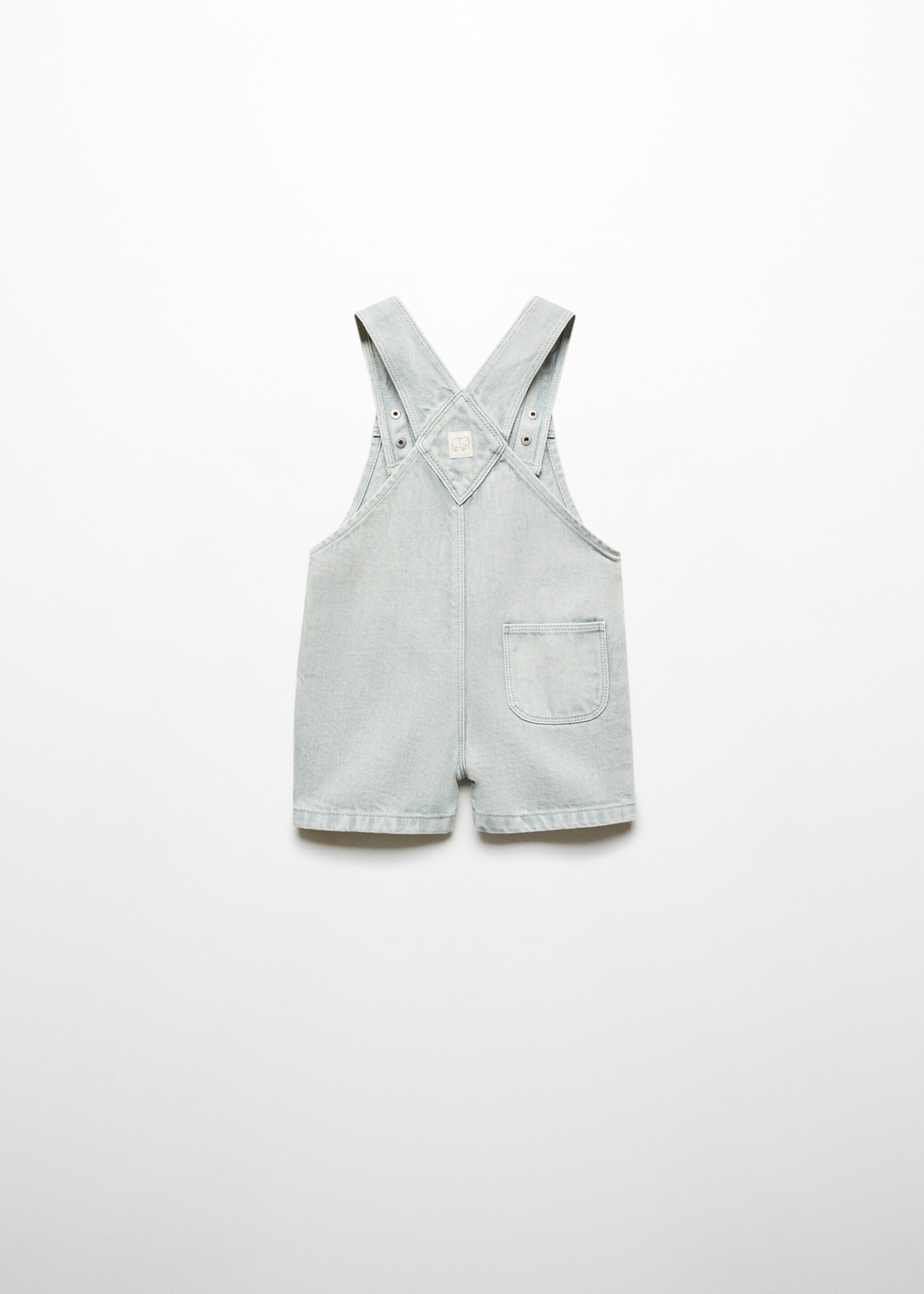Denim jumpsuit short - Reverse of the article, Pastel Green. Ref: 67076732-00.