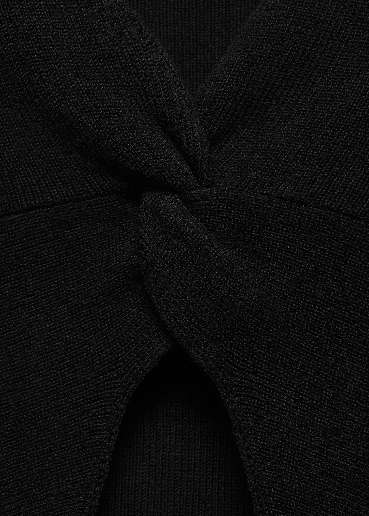 Knitted top with knot detail - Details of the article 8