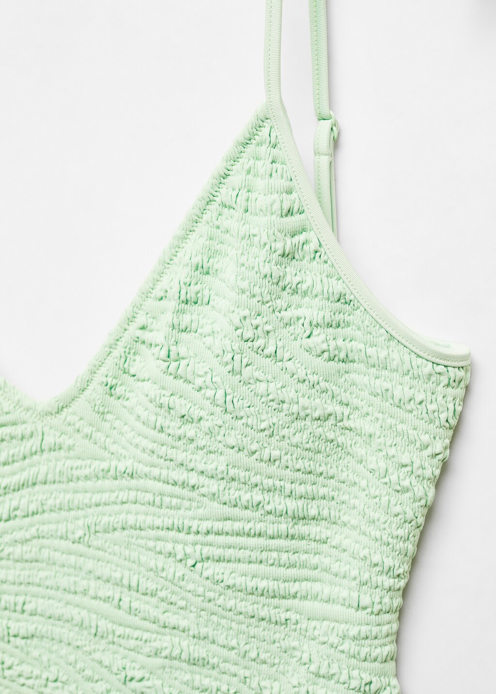 Textured swimsuit with adjustable straps - Women | MANGO