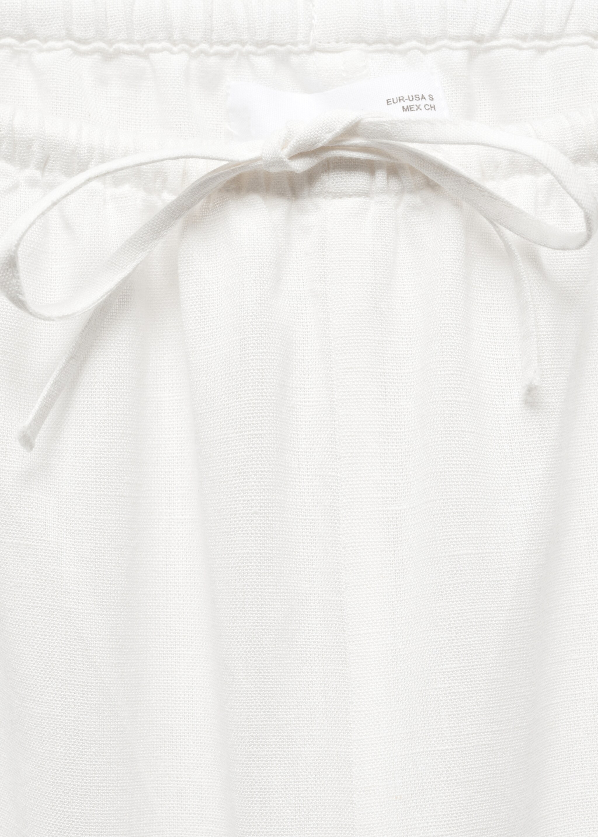 Wideleg linen trousers - Details of the article 8