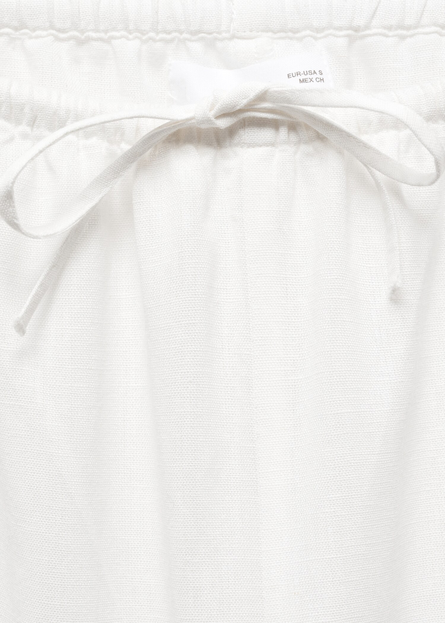 Wideleg linen trousers - Details of the article 8