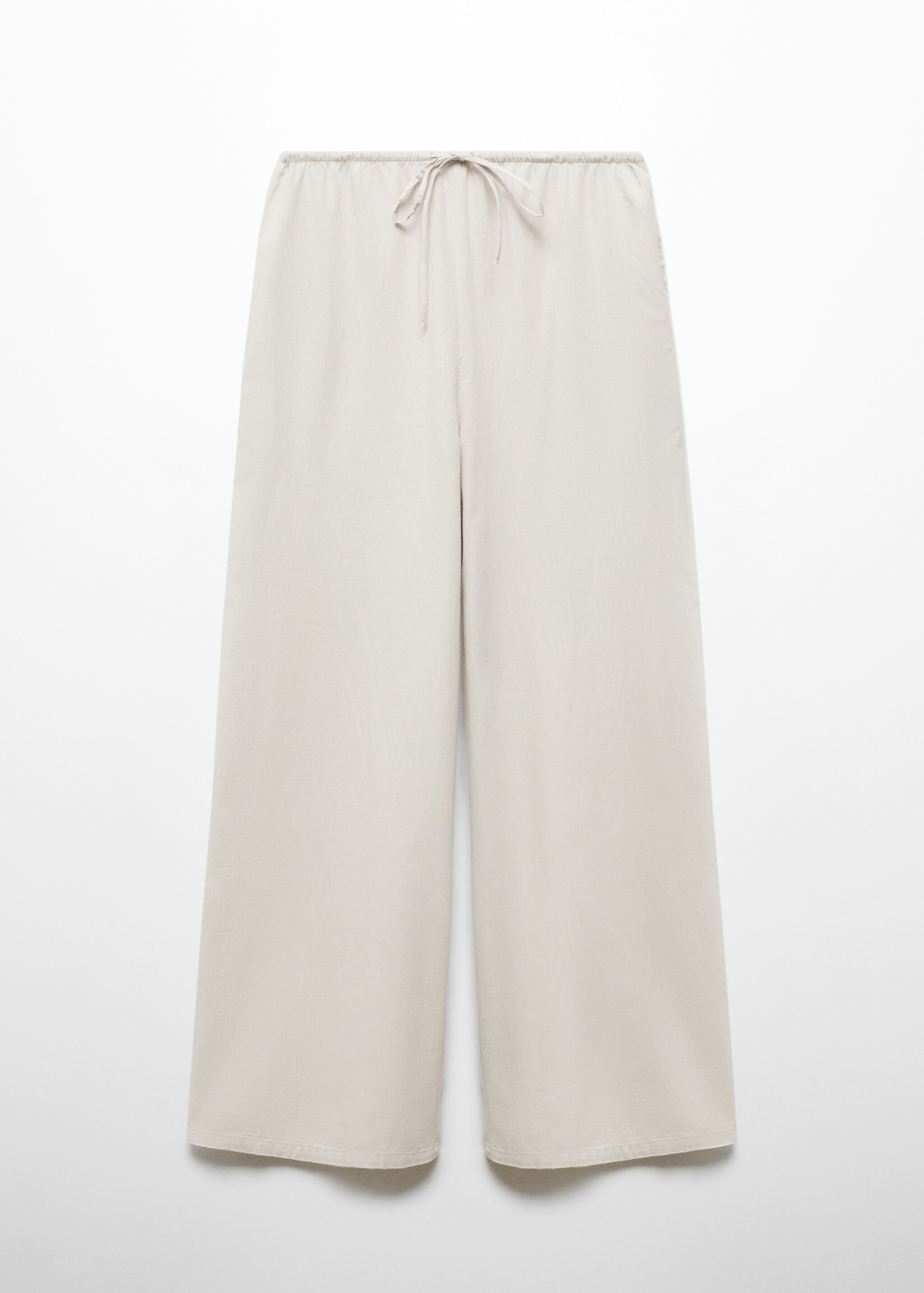 Wideleg linen trousers - Article without model