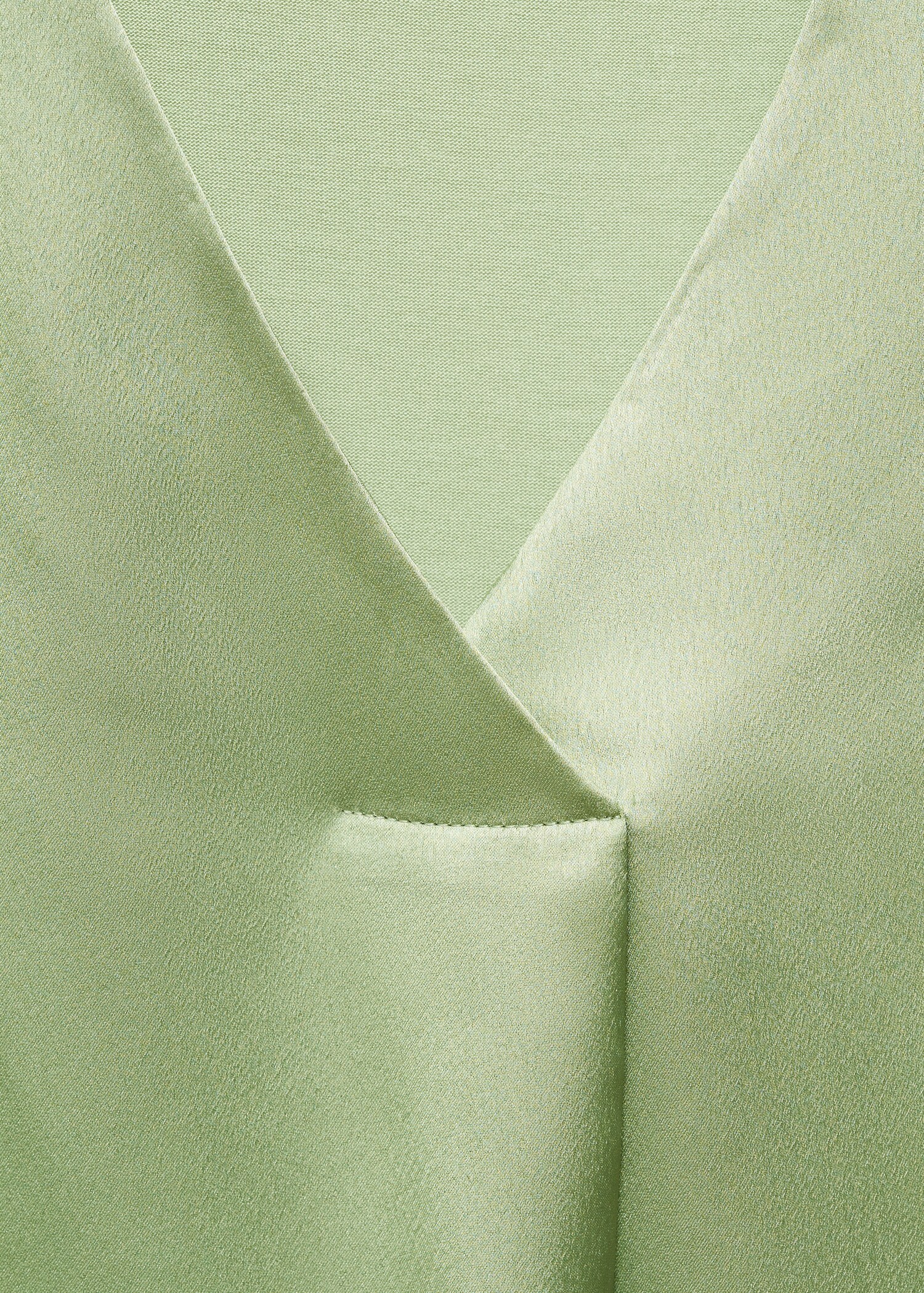 Satijnen T-shirt met V-hals - Detail van het artikel 8