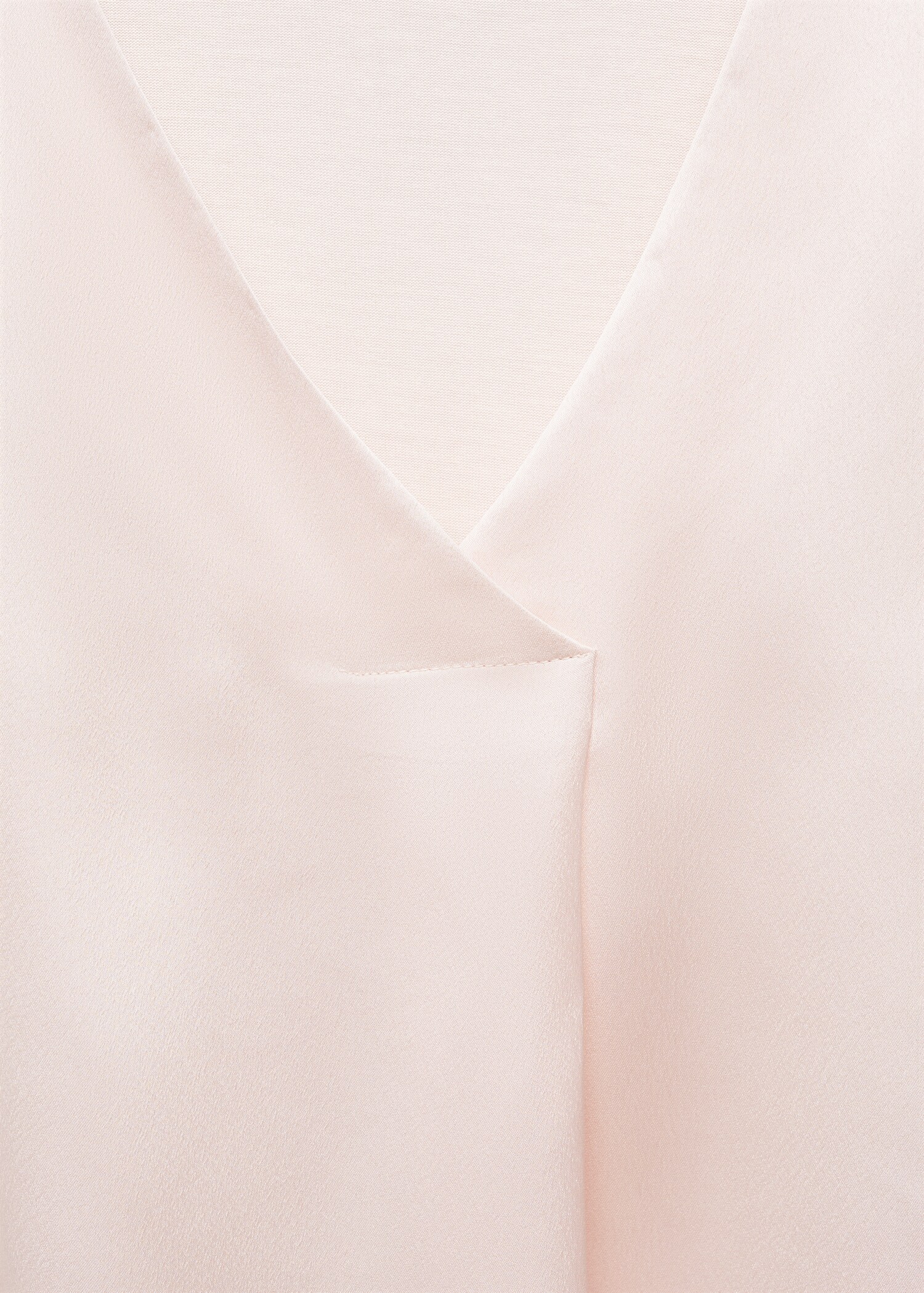 Satijnen T-shirt met V-hals - Detail van het artikel 8