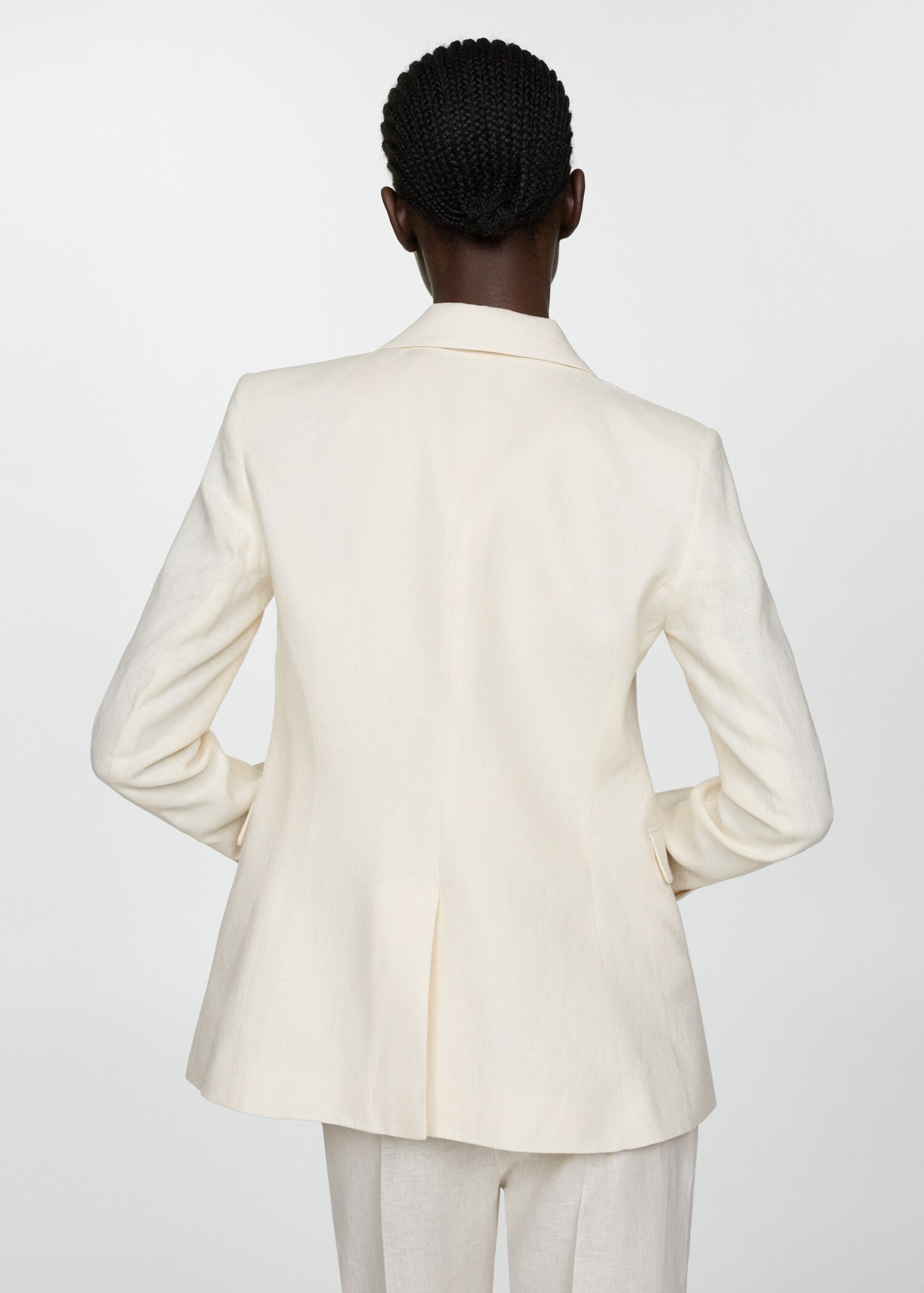 100% linen suit jacket - Reverse of the article