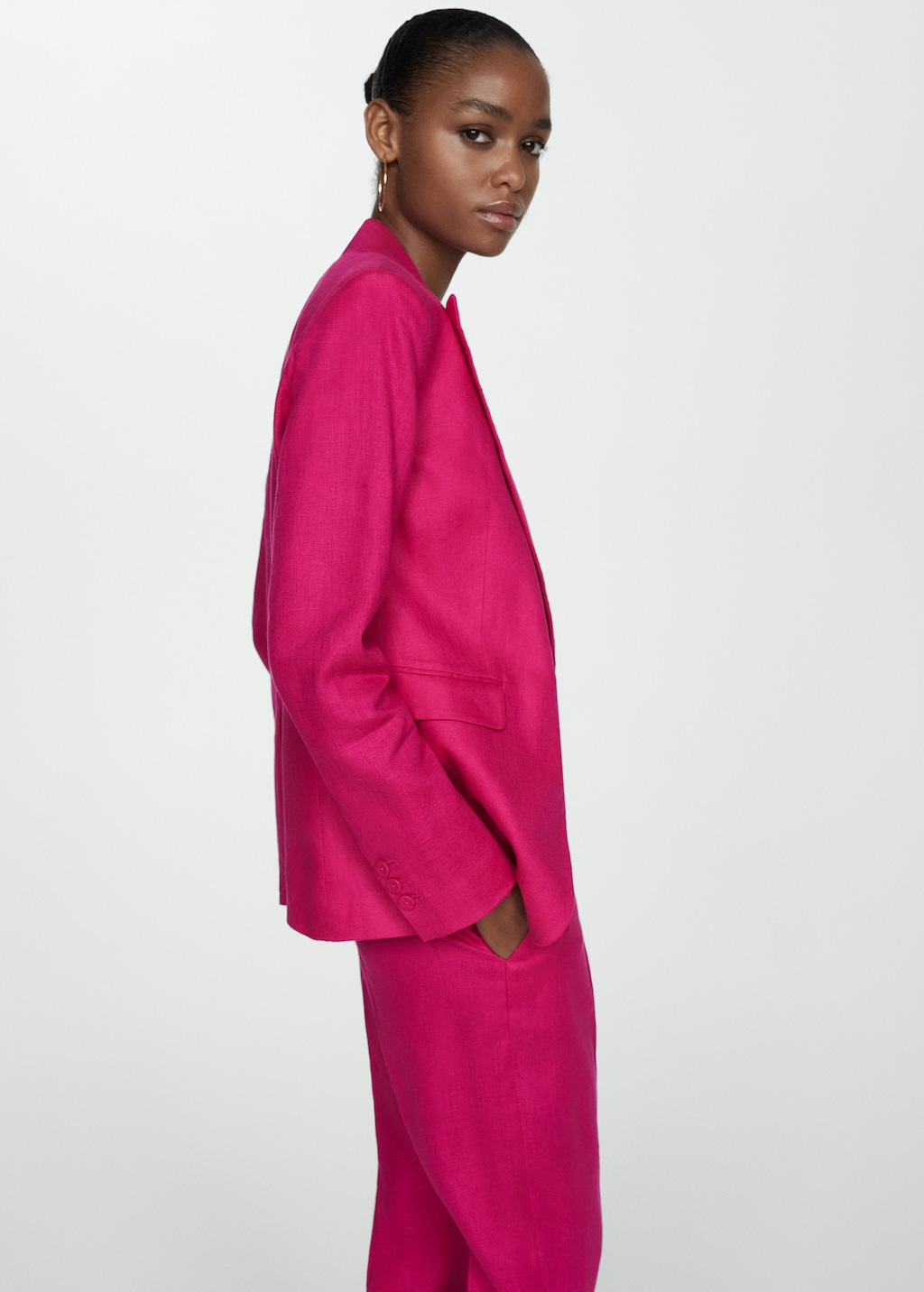 100% linen suit jacket - Women | MANGO OUTLET USA